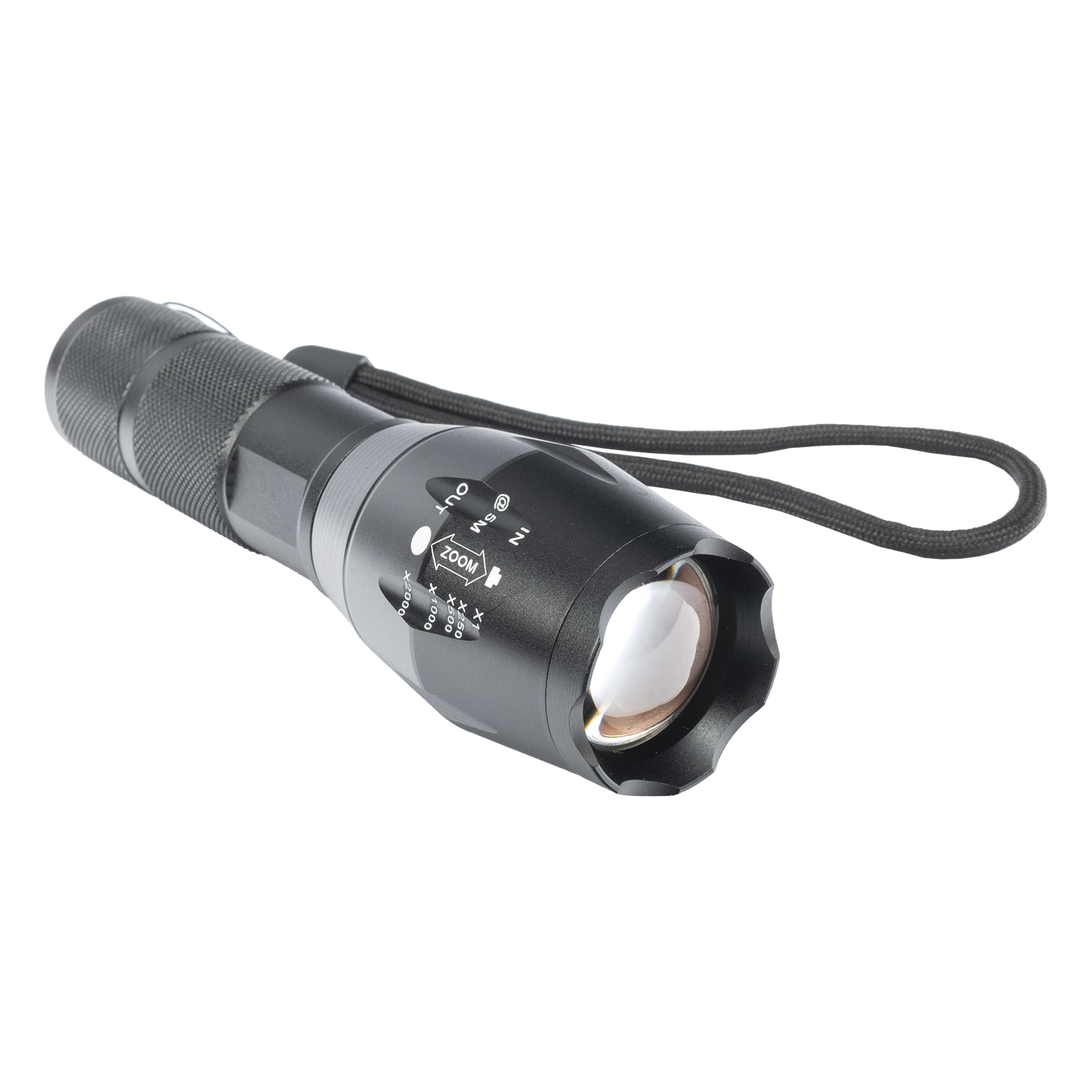 Linterna LED Táctica / 800 Lúmenes / IPX4 / Zoom Ajustable / Doble Alimentación / Aluminio — EPCOM INDUSTRIAL SIGNALING · SKU XT62