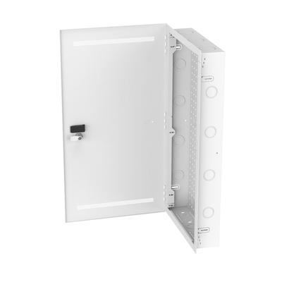 Gabinete de Montaje en Pared / Acero Calibre 18 / Capacidad 16 kg (35 lb) / Puerta Reversible con Cerradura / Ventilación Integrada / 28 in de Altura