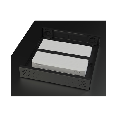 Gabinete Metálico de Seguridad para DVR/NVR, Ancho 396 mm x 78 mm de Alto x 