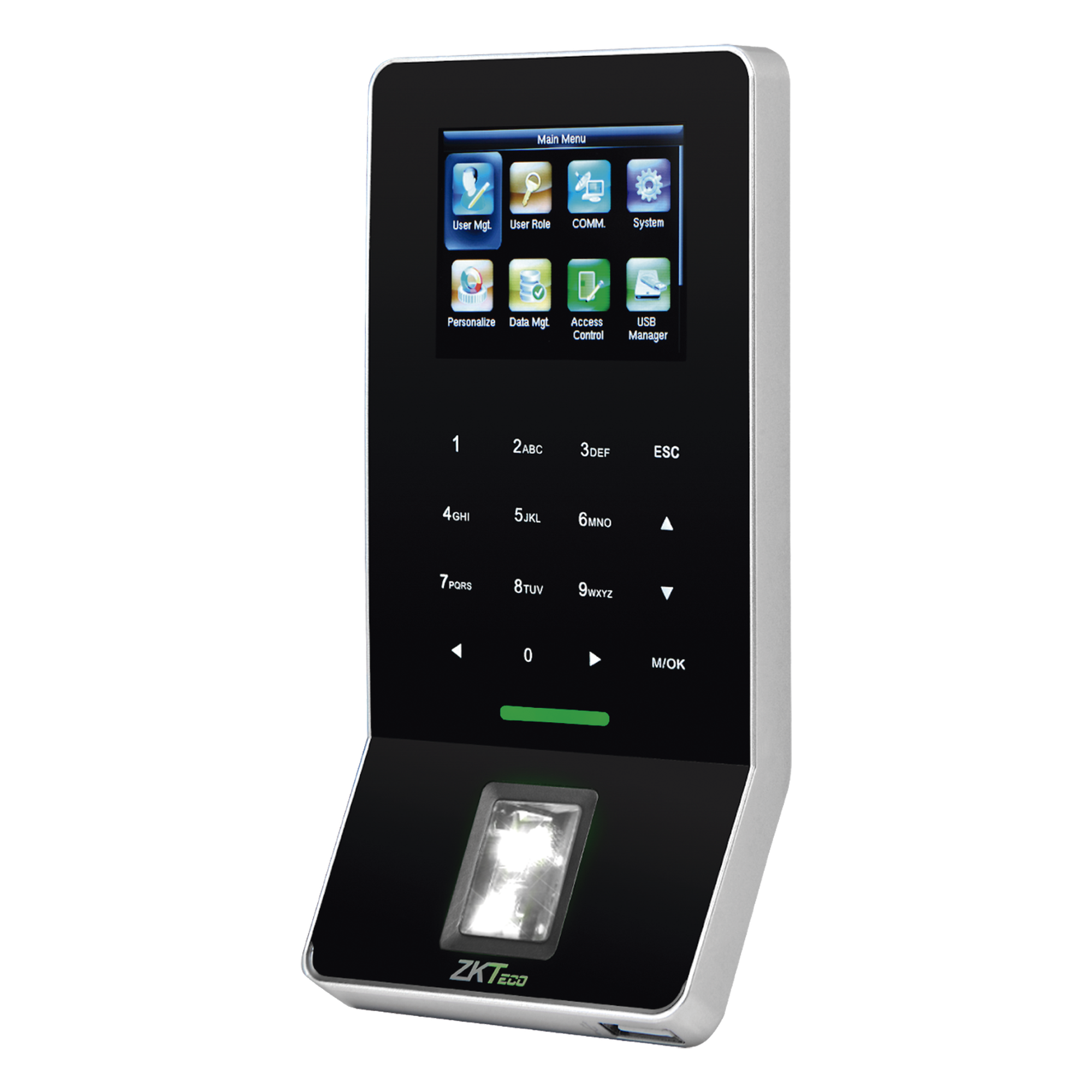 Terminal Biométrica de Huella / 3,000 Huellas 5,000 Tarjetas / WiFi / Pantalla 2.4" / TCP/IP RS485 / ADMS / Control de 1 Puerta — ZKTECO · SKU F22-ID