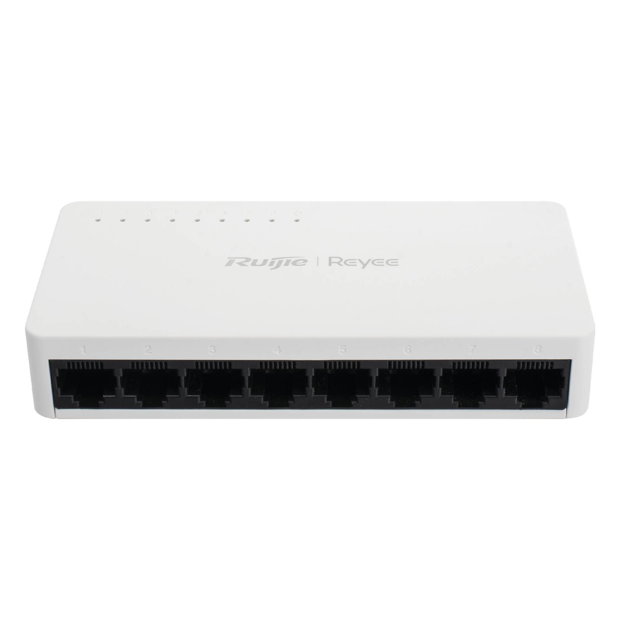 Switch No Administrable / 8 Puertos 10/100 Mbps / Plug & Play / Cloud Visible / Montaje Escritorio o Rack / 2.3 W — RUIJIE · SKU RG-ES08F