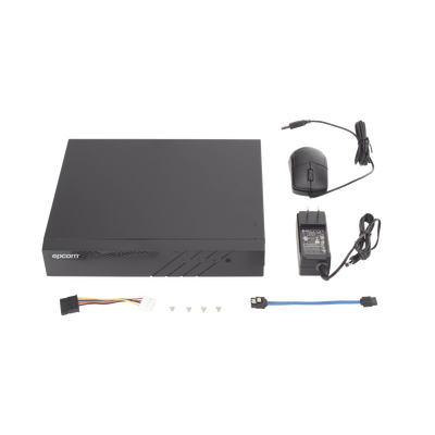 DVR Pentahíbrido / 16 Canales Totales / 8 TurboHD + 8 IP / 8 Megapixel (4K) / Audio Bidireccional Coaxitron / H.265+ / HDMI y VGA 4K