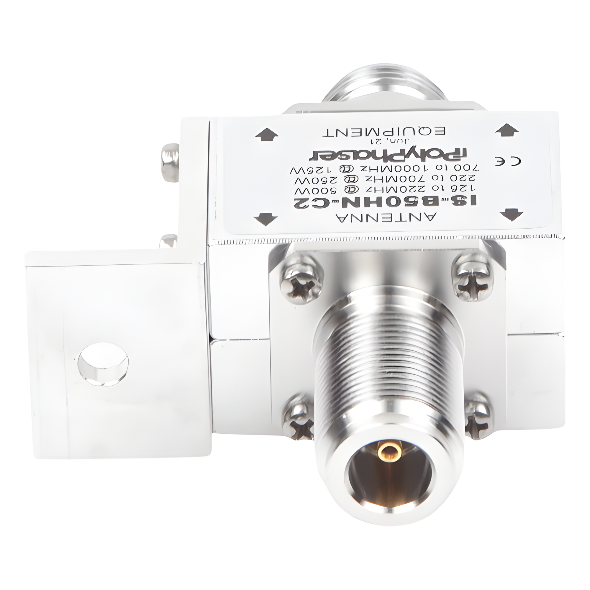 Protector Coaxial RF / 125-1000 MHz / 50 Ω / N Hembra Bidireccional / 500W / 20 kA / Tubo de Gas