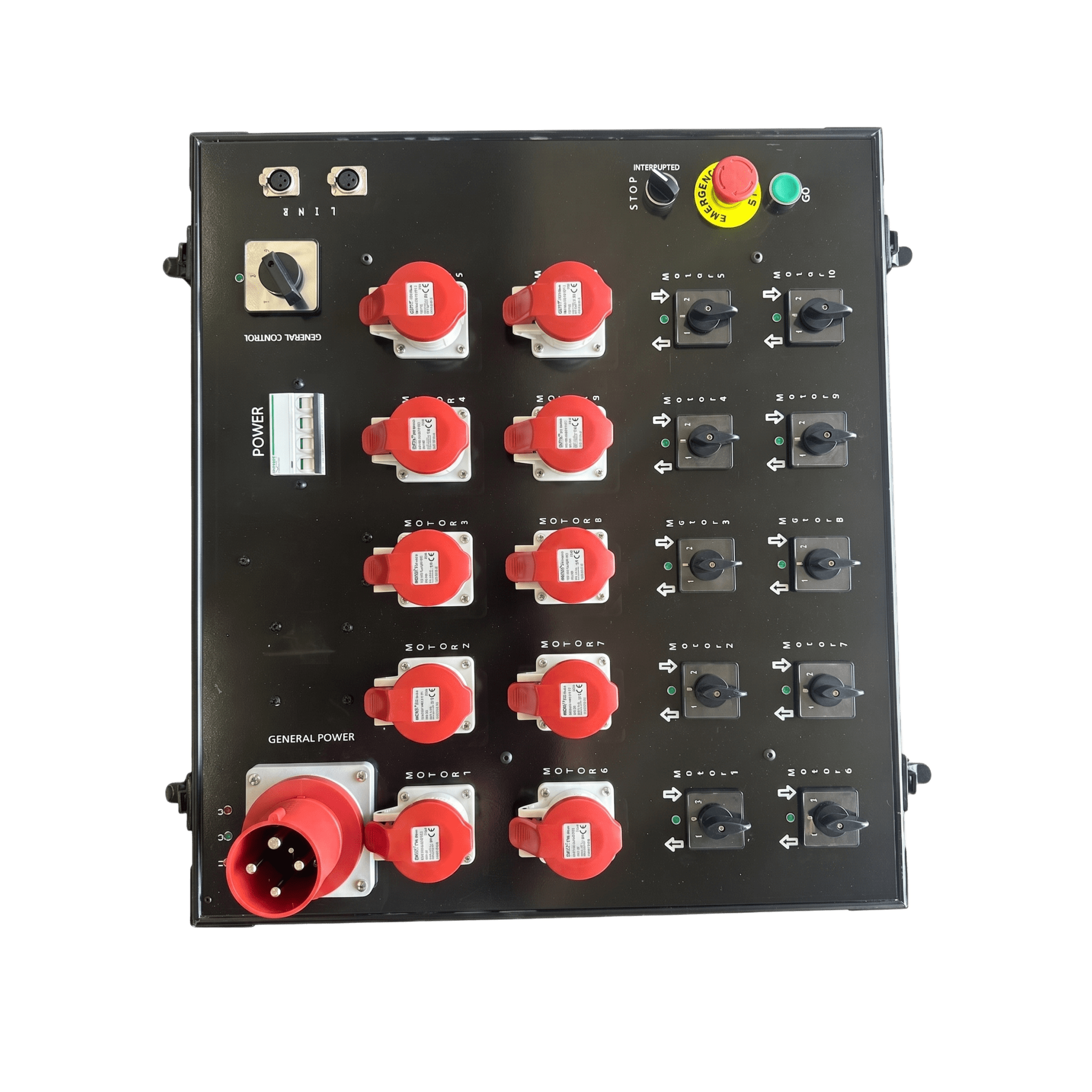 Controlador de Polipastos Eléctricos de Control Directo |10 Vías | Trifásico 110V AC cada una  60Hz