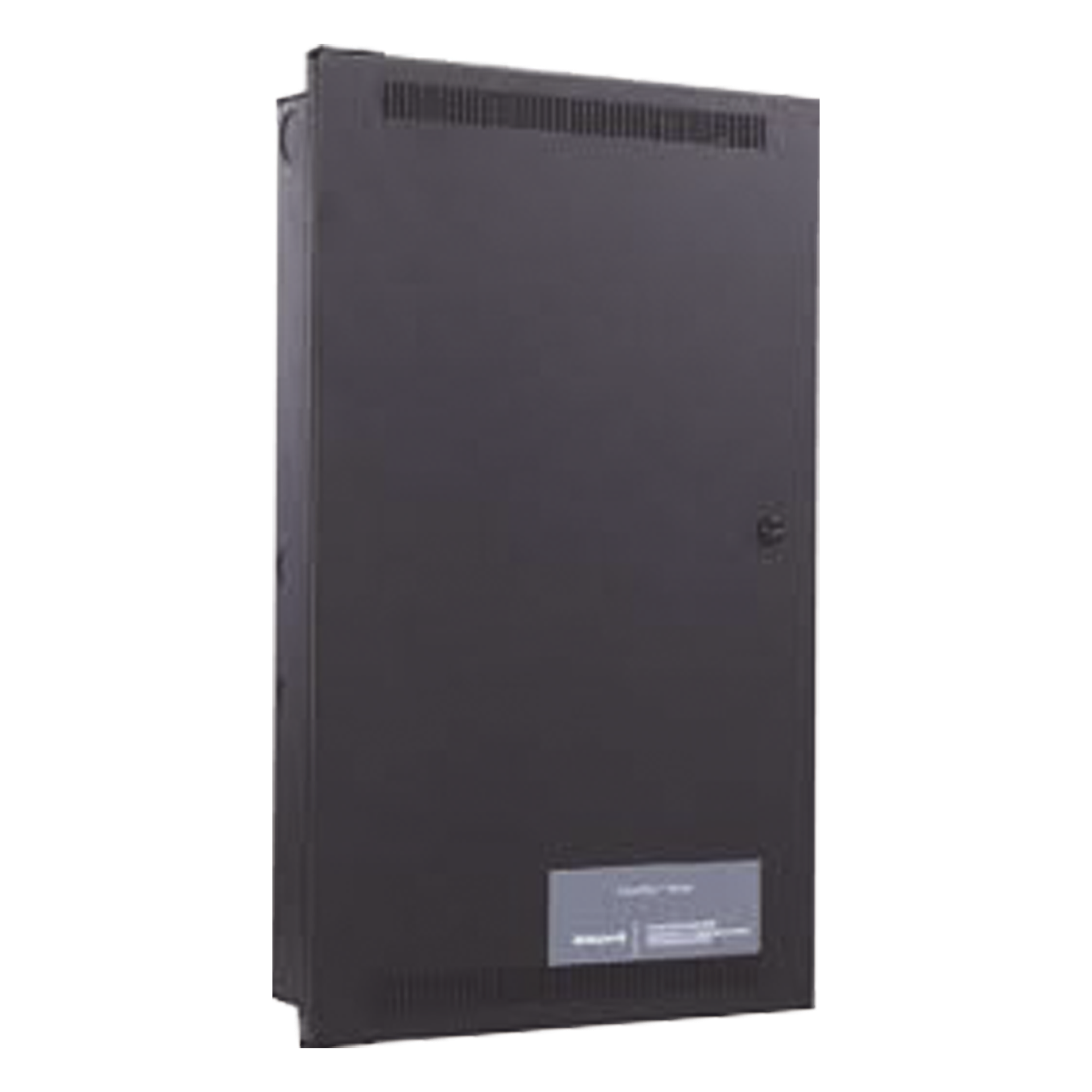 Amplificador direccionable de audio de 50/100 W a doble canal para evacuación por voz, respaldo opcional, gabinete negro