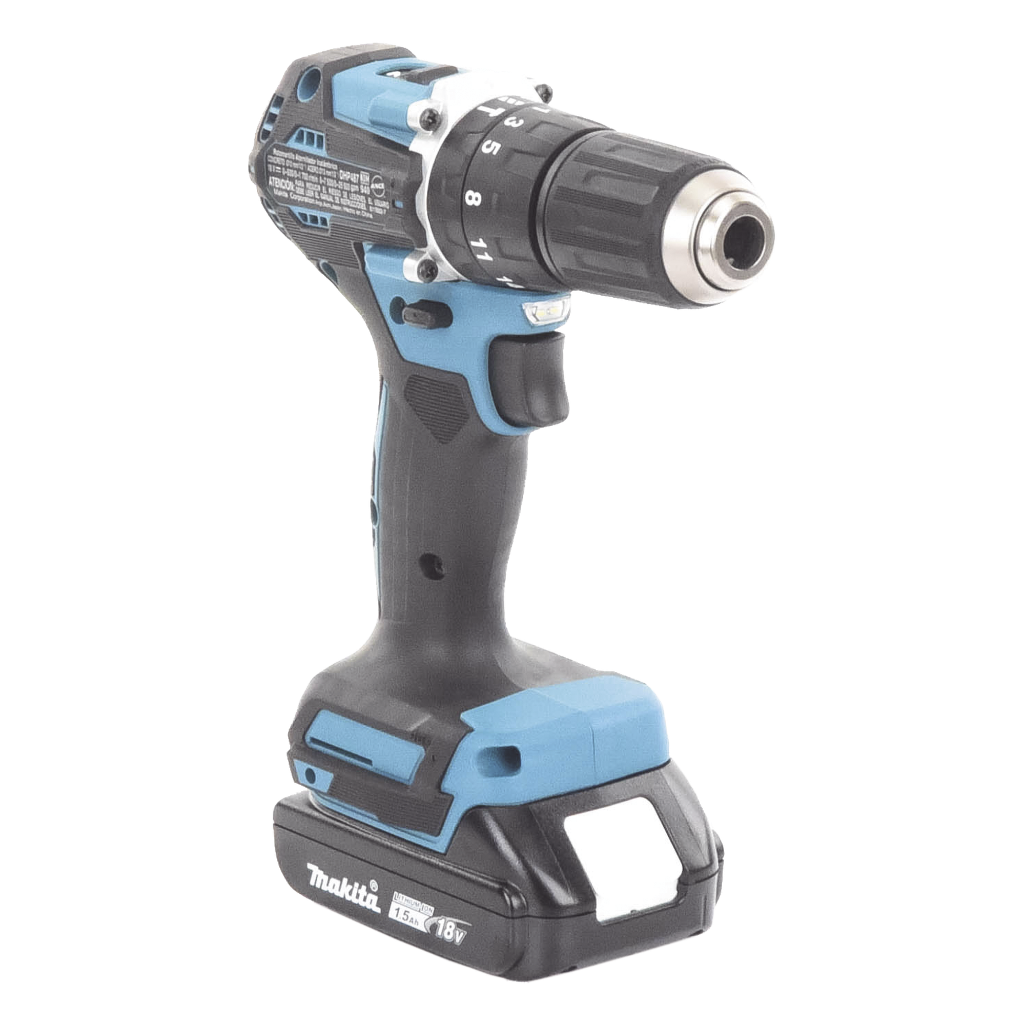 Taladro Rotomartillo Inalámbrico / 18V / 1,700 RPM / 40 N.m / Mandril 13 mm (1/2') / Motor Sin Escobillas / 2 Baterías 1.5 Ah