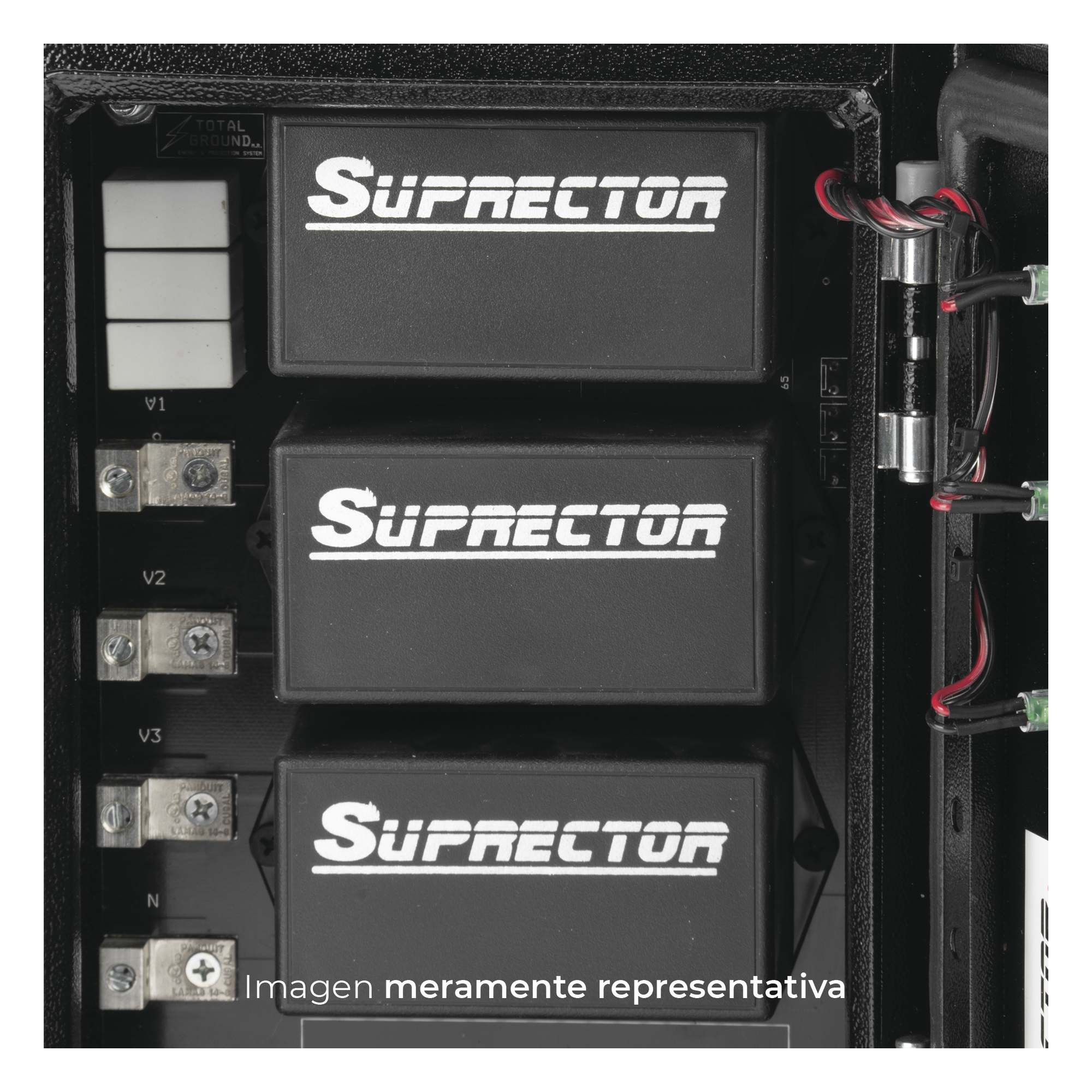 Supresor de Picos Clase C / 3 Fases / 127/220 Vca / 200 kA / Gabinete Industrial