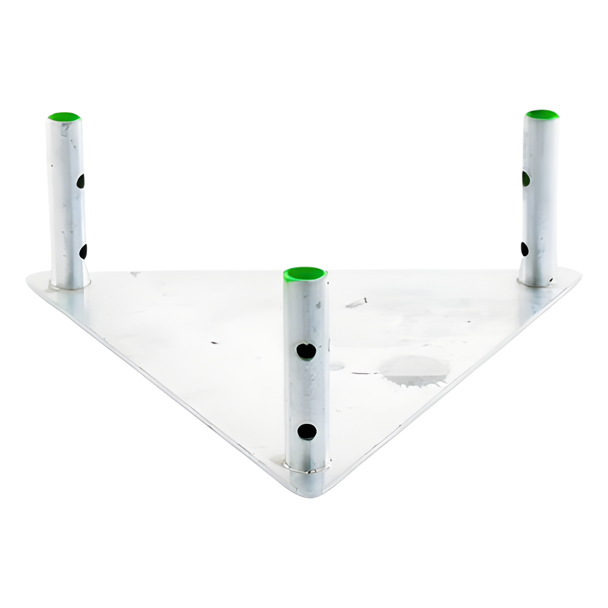 Base para Torre / Placa de Acero 1/4' / Niple 3/4' Galvanizado / Hot Dip / 4.3 kg / Compatible STZ35G