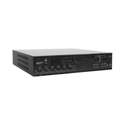 Amplificador Mezclador Matricial | 2 zonas | 240w por canal | 6 entradas | Receptor de medios