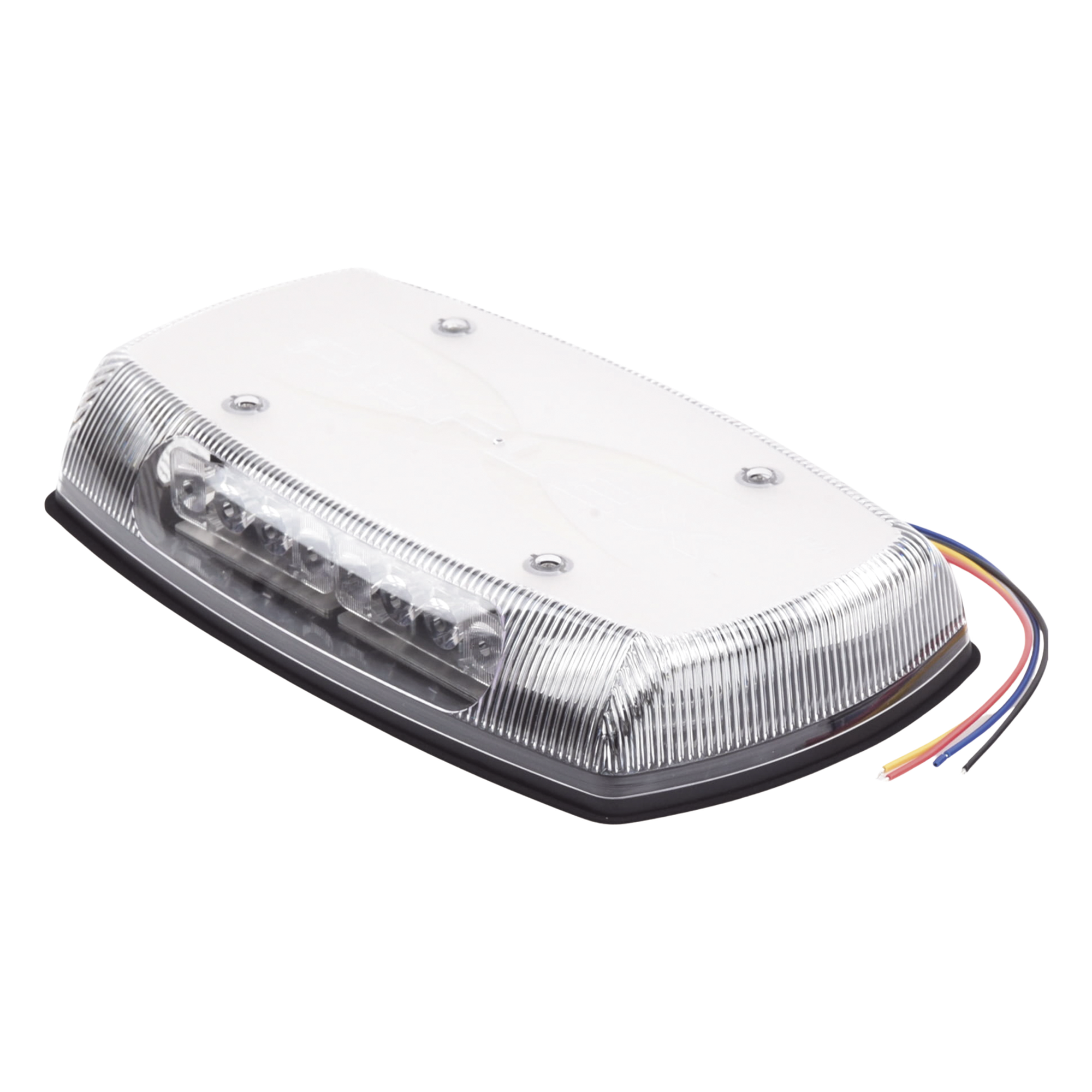 Mini Barra de Luces LED / Cobertura 360° / Óptica TIR de Largo Alcance / 18 Patrones Flash / IP65 / SAE J845 Clase II / 12-24V DC — ECCO · SKU X-5590CB