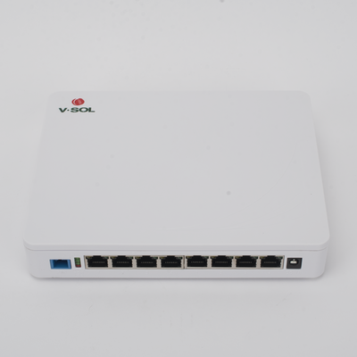 ONU Dual EPON/GPON / 8 Puertos PoE 802.3at Gigabit / Wi-Fi Doble banda 2.4 y 5 GHz /  1 Puerto SC/UPC
