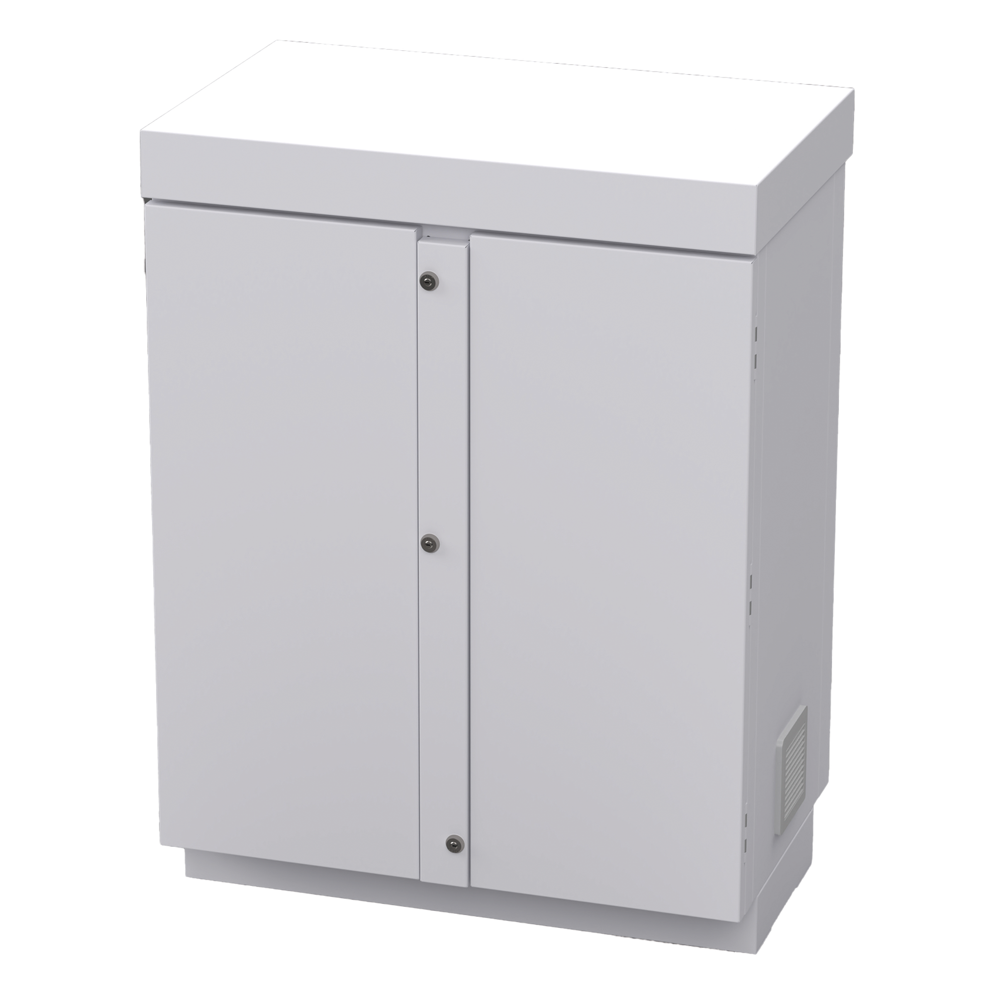 Gabinete de Lámina Galvanizada para  Baterías (Hasta 12 Baterías PL110D12) y Equipo de Comunicación.
