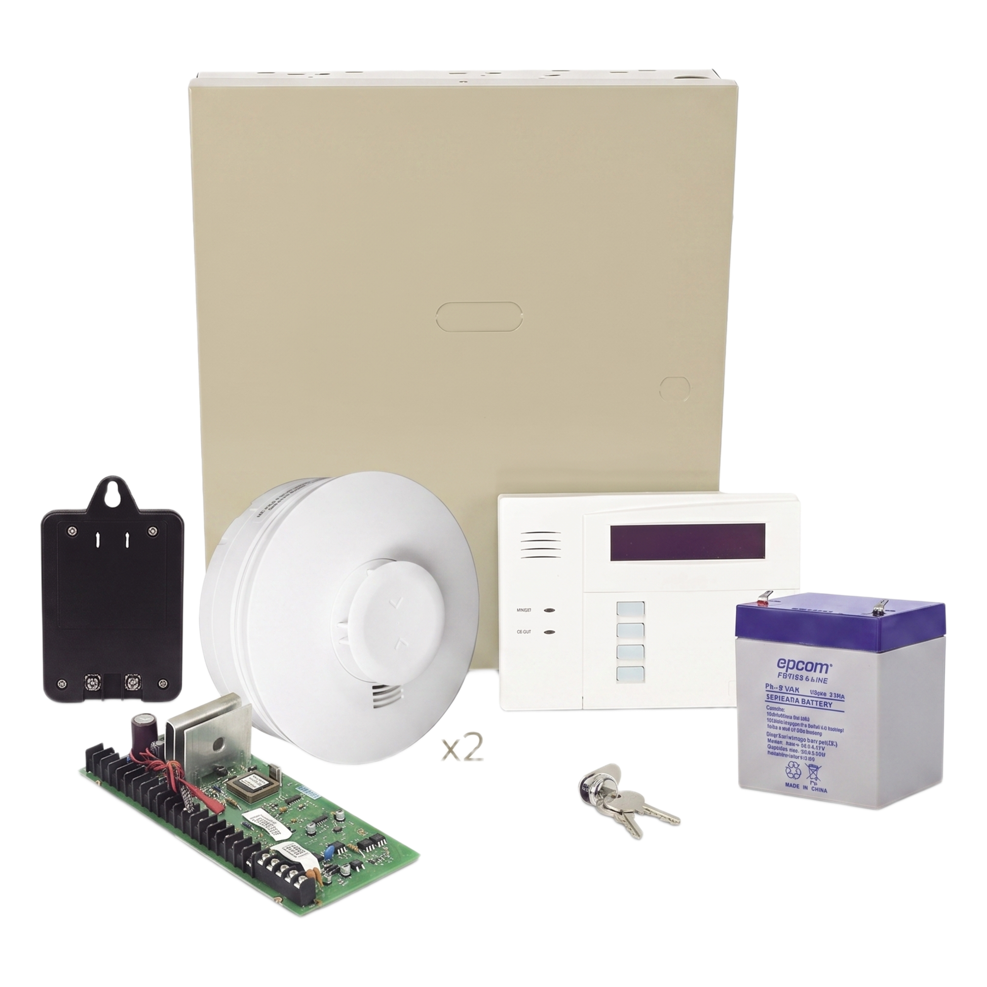 Panel de Intrusión / 48 Zonas Cableadas o Inalámbricas / 3 Particiones / 2 Detectores de Humo Inalámbricos / Carga y Descarga por Internet / 16 Salidas Programables — HONEYWELL HOME RESIDEO · SKU VISTA48/SMOKEV