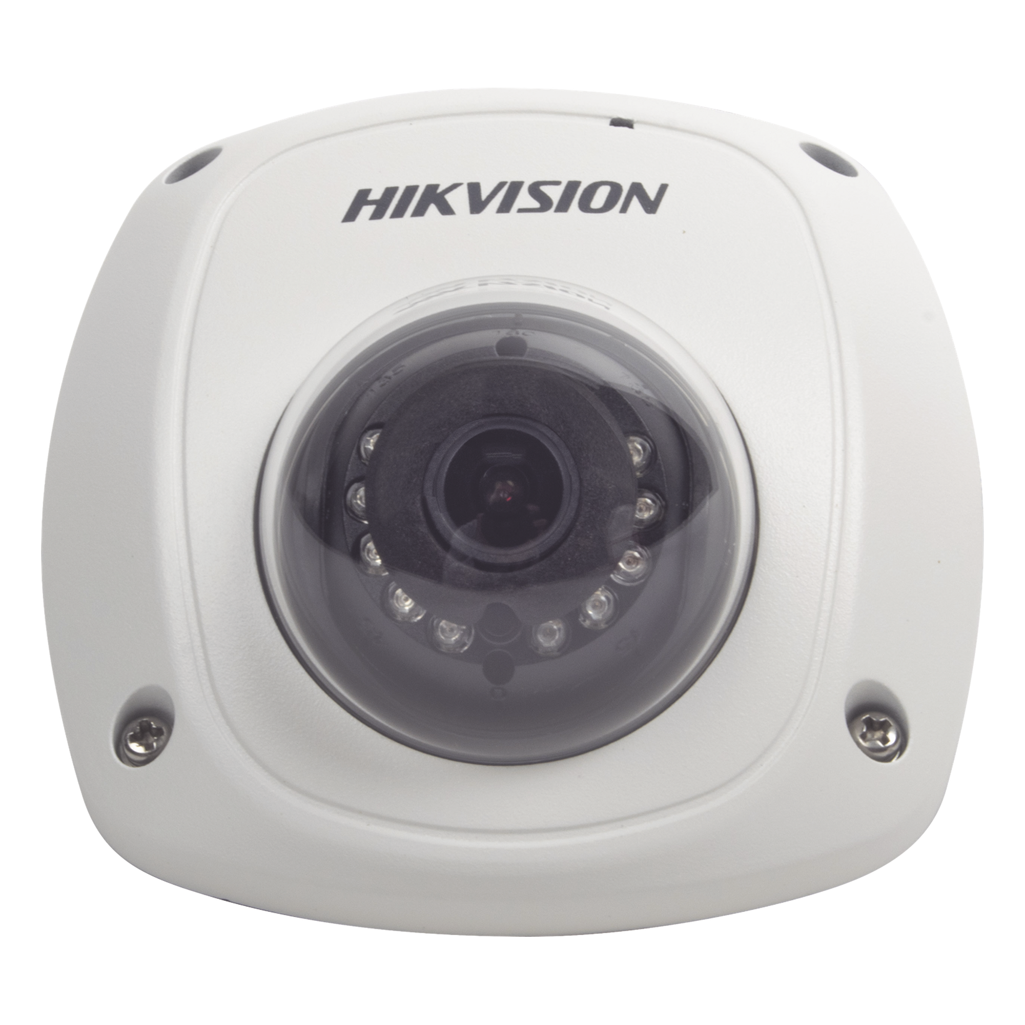 Cámara Móvil Mini Domo IP / 2 Megapixel / Full HD 1080P / Gran Angular 2.8 mm / IR 10-20 m (32.8-65.6 ft) / WDR 120 dB / IK07 / Conector Tipo Aviación PoC — HIKVISION · SKU AE-VC211T-IRS