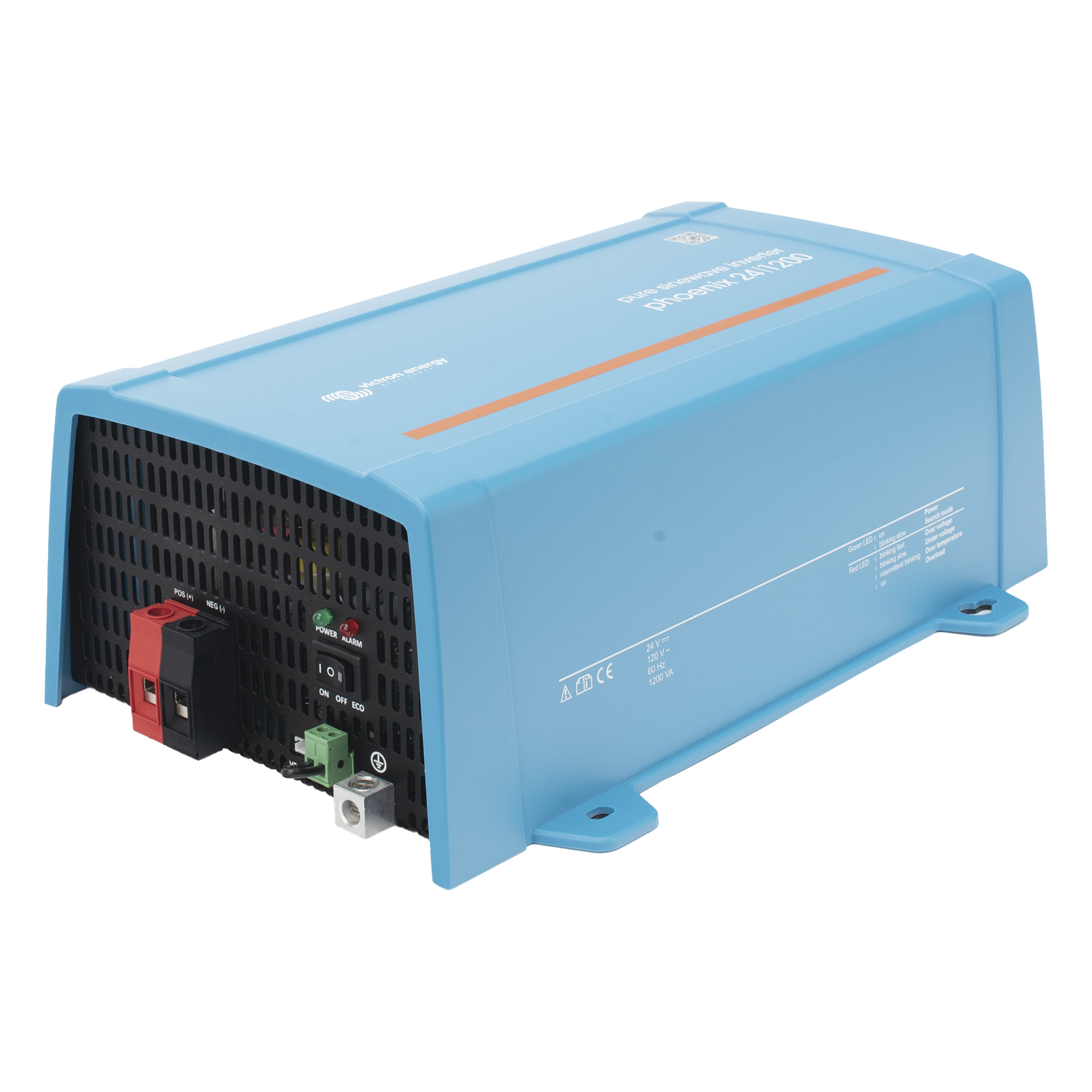 Inversor de Onda Pura / Entrada 24 Vcc / Salida 1000 W 120 Vac 60 Hz / Pico 2200 W / IP21