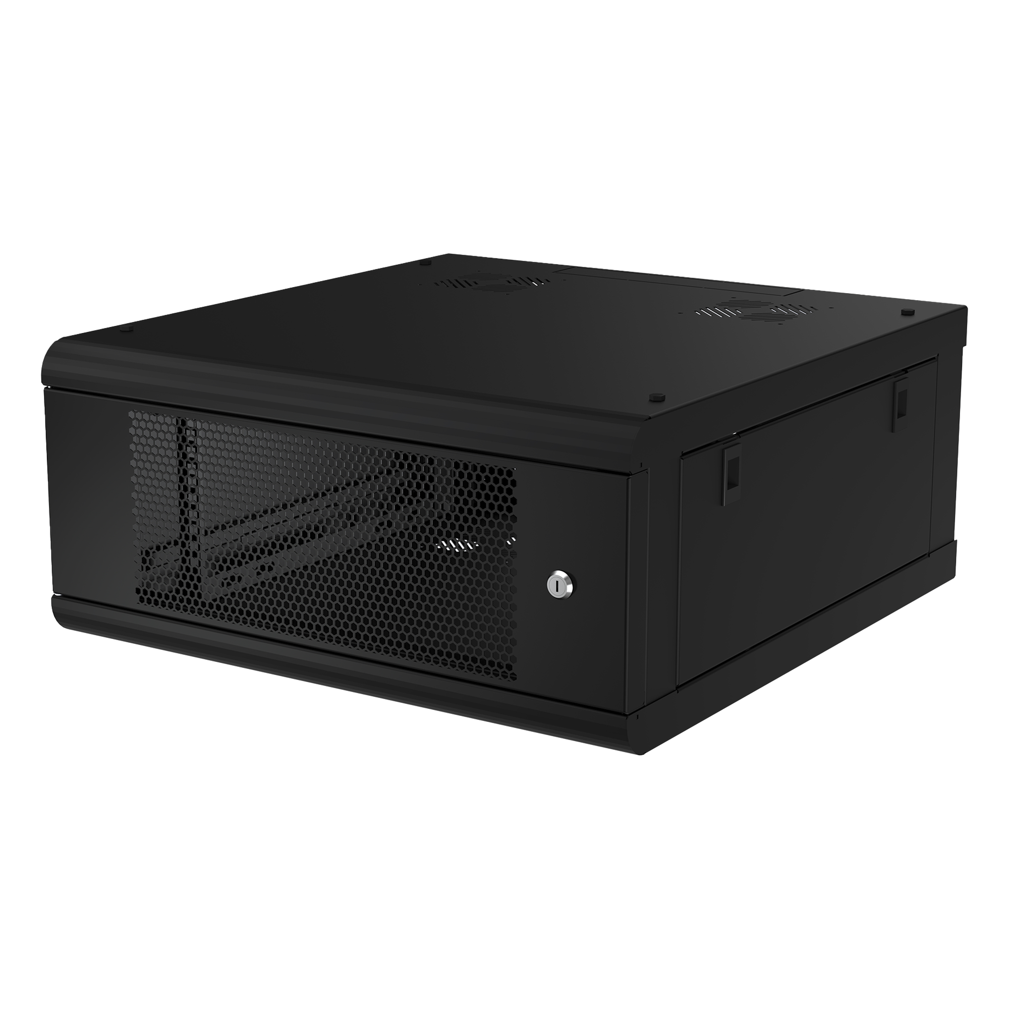 Gabinete de Pared / Puerta Perforada / 4U / 19 in / 635 mm (2.08 ft) Profundidad / Acero Reforzado — LINKEDPRO · SKU SR-1904-GN2P