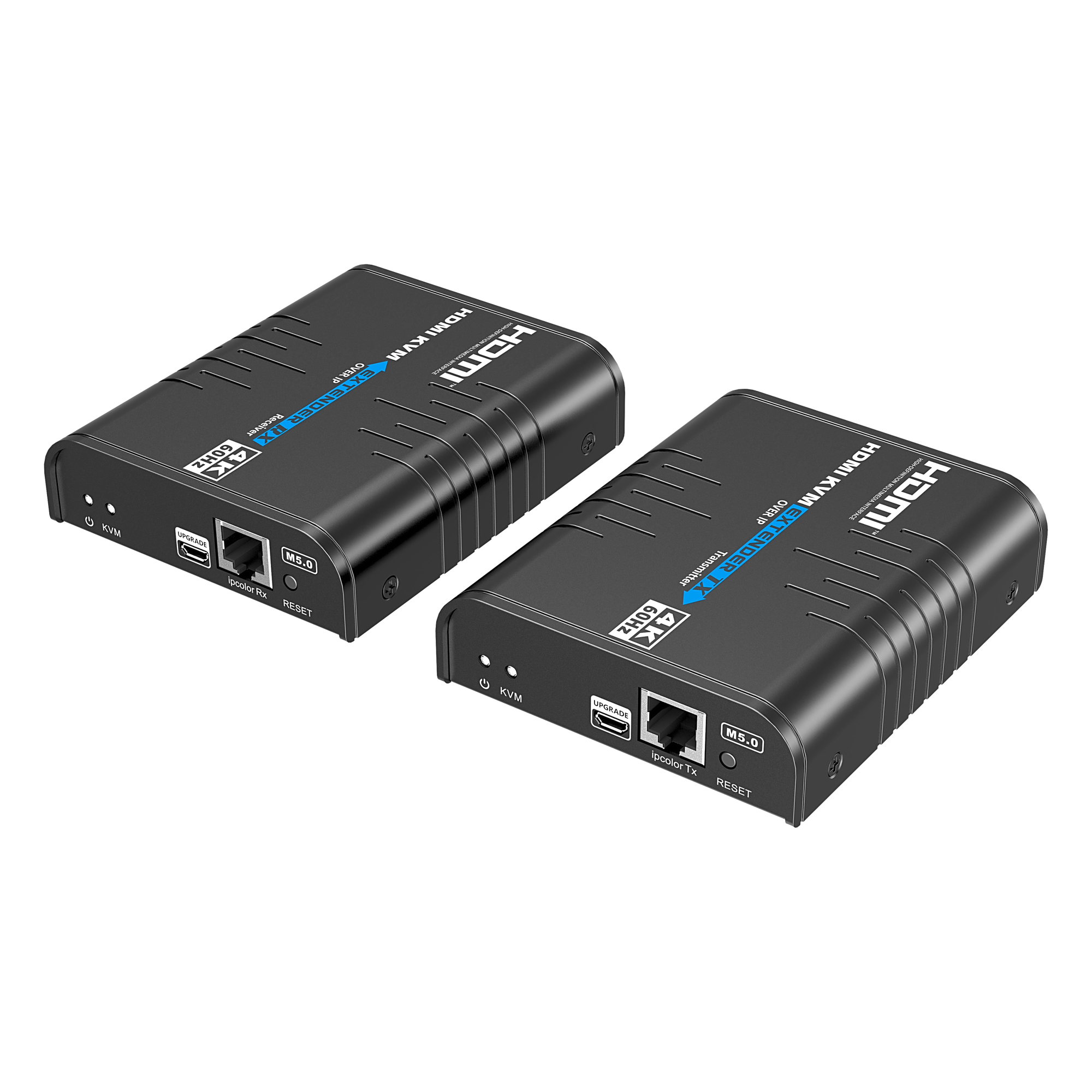 Extensor KVM HDMI / 4K 60 Hz / 120 m (393.7 ft) con CAT6 / 18 Gbps / HDCP 2.2 / Latencia 120-170 ms / IPColor Stream / Matriz 256x256