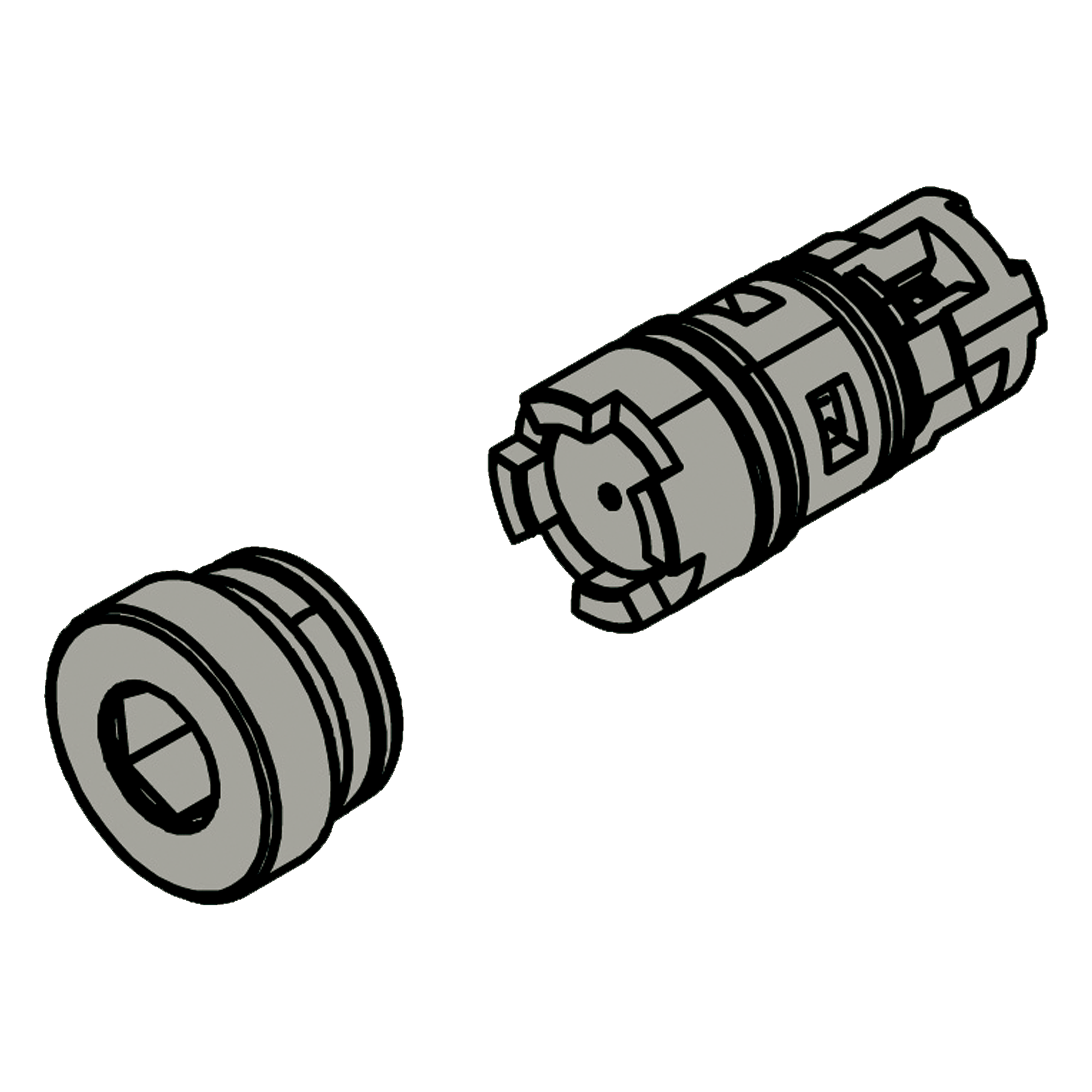 Válvula de aspiración / Compatible con actuadores serie 400, 422, 450 / Regulación precisa de flujo de aire / Control ajustable de velocidad de apertura — FAAC · SKU 4404095