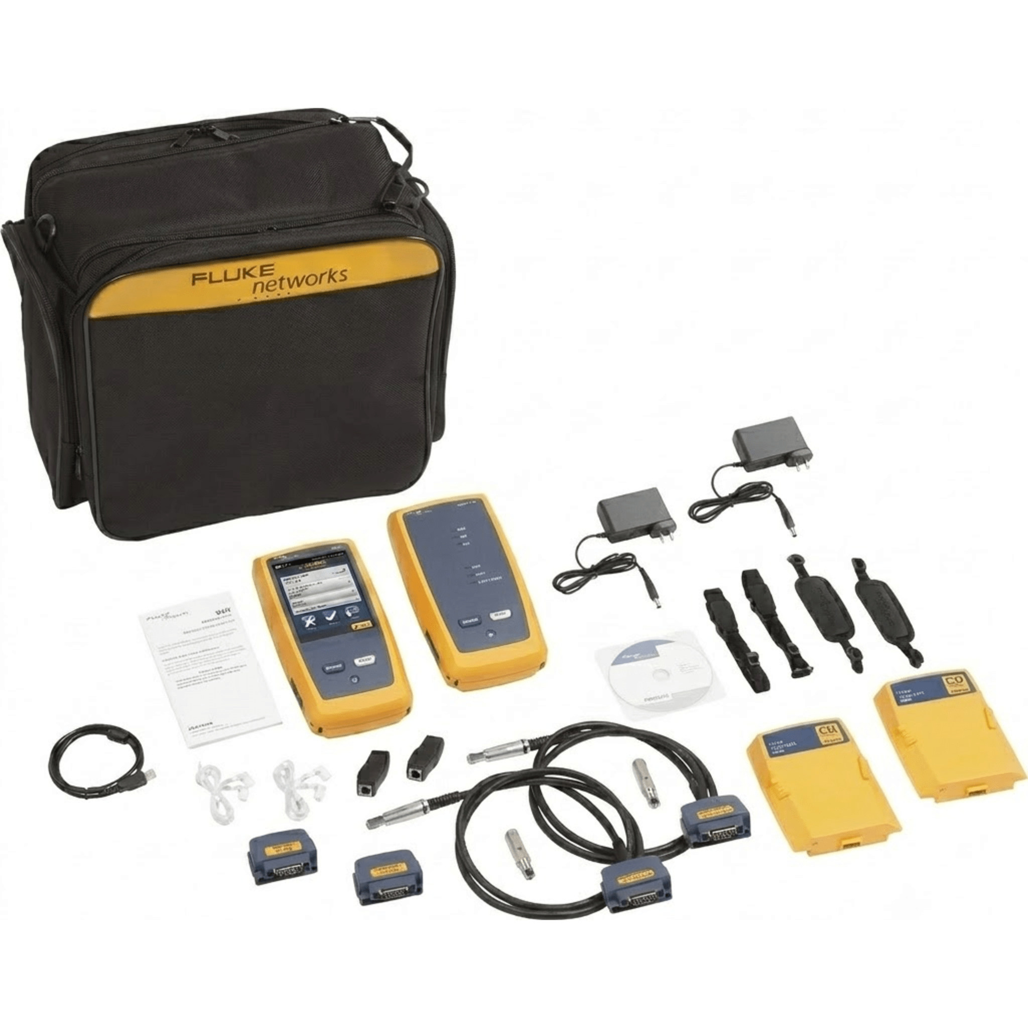 Certificador DSX-8000 para Cable de Cobre Cat5e, Cat6, Cat6A y Cat8, Precisión de Nivel VI/2G (2 GHz), Con WiFi Integrado y Pantalla LCD de 5.7 Pulgadas (14.48 cm), Versión Internacional