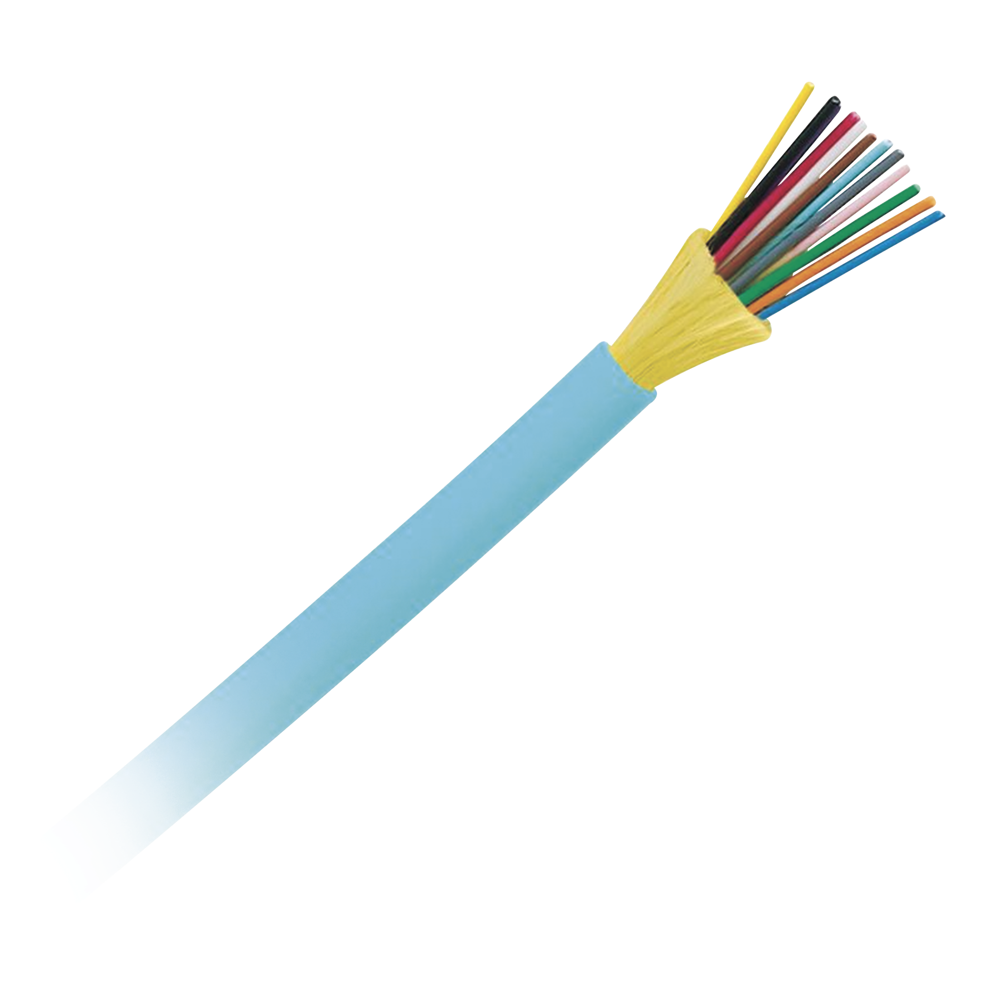 Cable de Fibra Óptica / 12 Hilos / Multimodo OM4 50/125 / Tight Buffer 900μm / Interior / OFNP Plenum / Dieléctrico / Precio Por Metro — PANDUIT · SKU FODPZ12Y