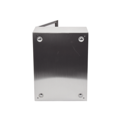 Gabinete de Acero Inoxidable IP66 Uso en Intemperie (300 x 400 x 200 mm) con Placa Interna Galvanizada.