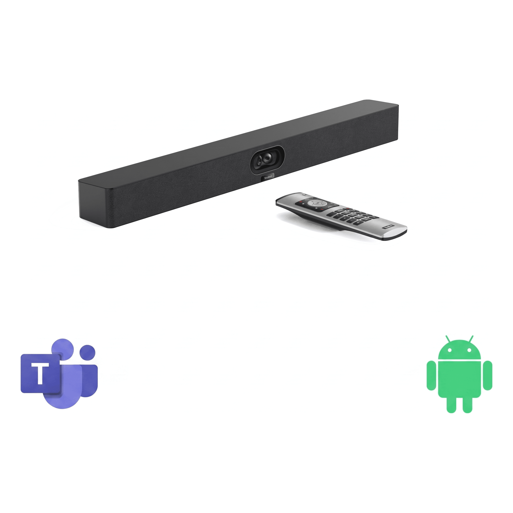 Barra de Videoconferencia / 4K Ultra HD / Dual Cámara 48 MP / Android 13 / Wi-Fi 6 / Bluetooth 5.0 / 8 Micrófonos MEMS / Altavoces 2 × 10 W — YEALINK · SKU A40-010