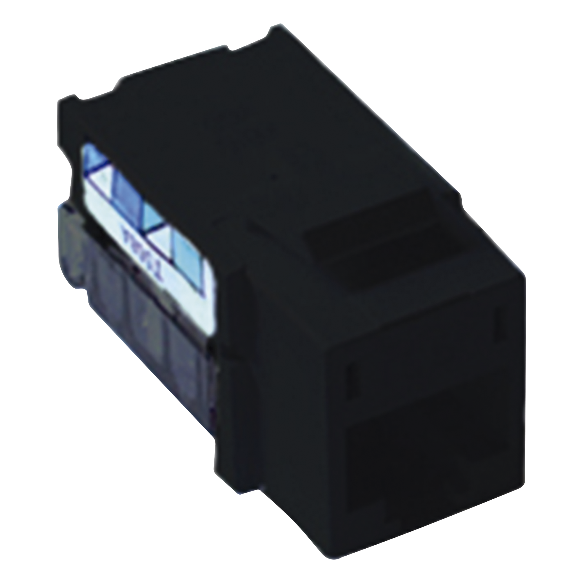 Jack RJ45 / Categoría 6 / 8 Conductores / Snap-In / Color Negro / Para Marco de 6 Puertos — LUTRON ELECTRONICS · SKU CON1PC6BL