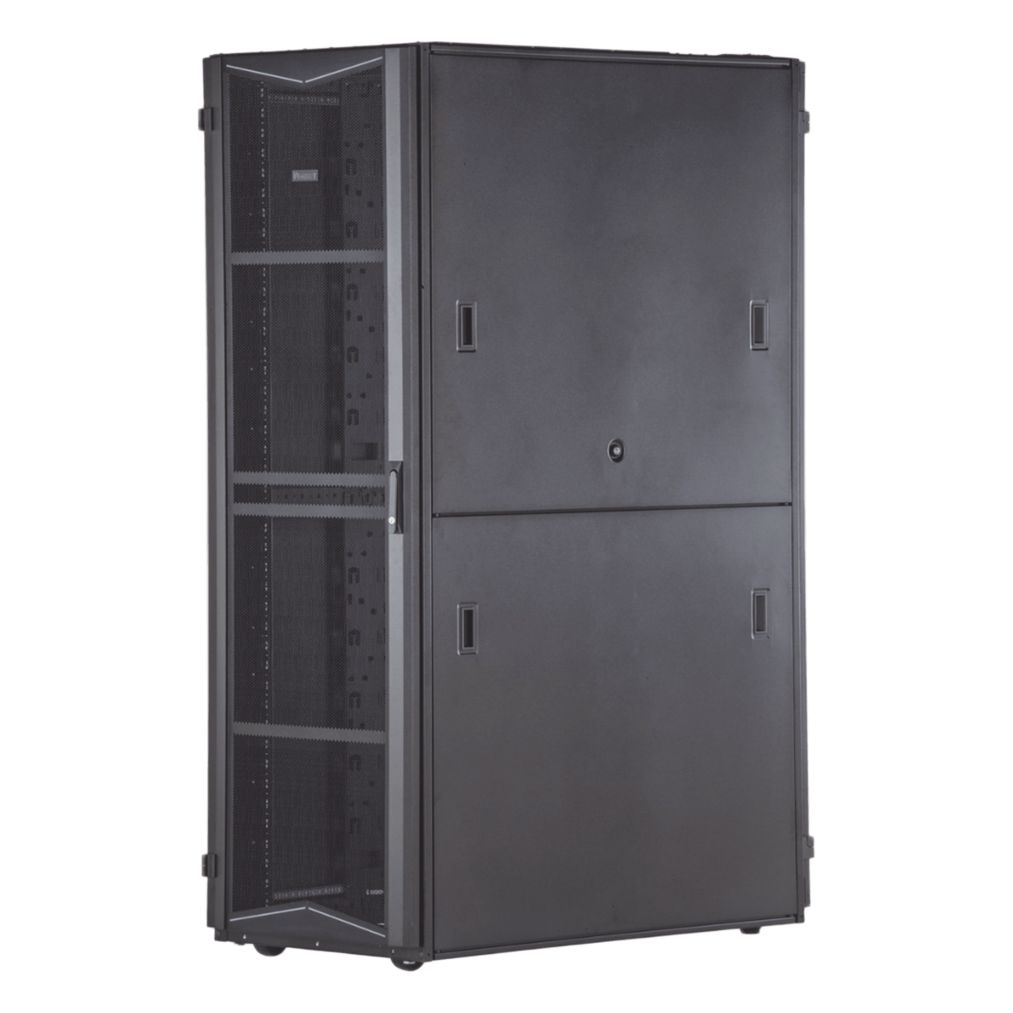 Gabinete para Centro de Datos / 42 UR / 600 mm (1.97 ft) Ancho / 1070 mm (3.51 ft) Profundidad / Acero / Negro — PANDUIT · SKU XG64212BS0001