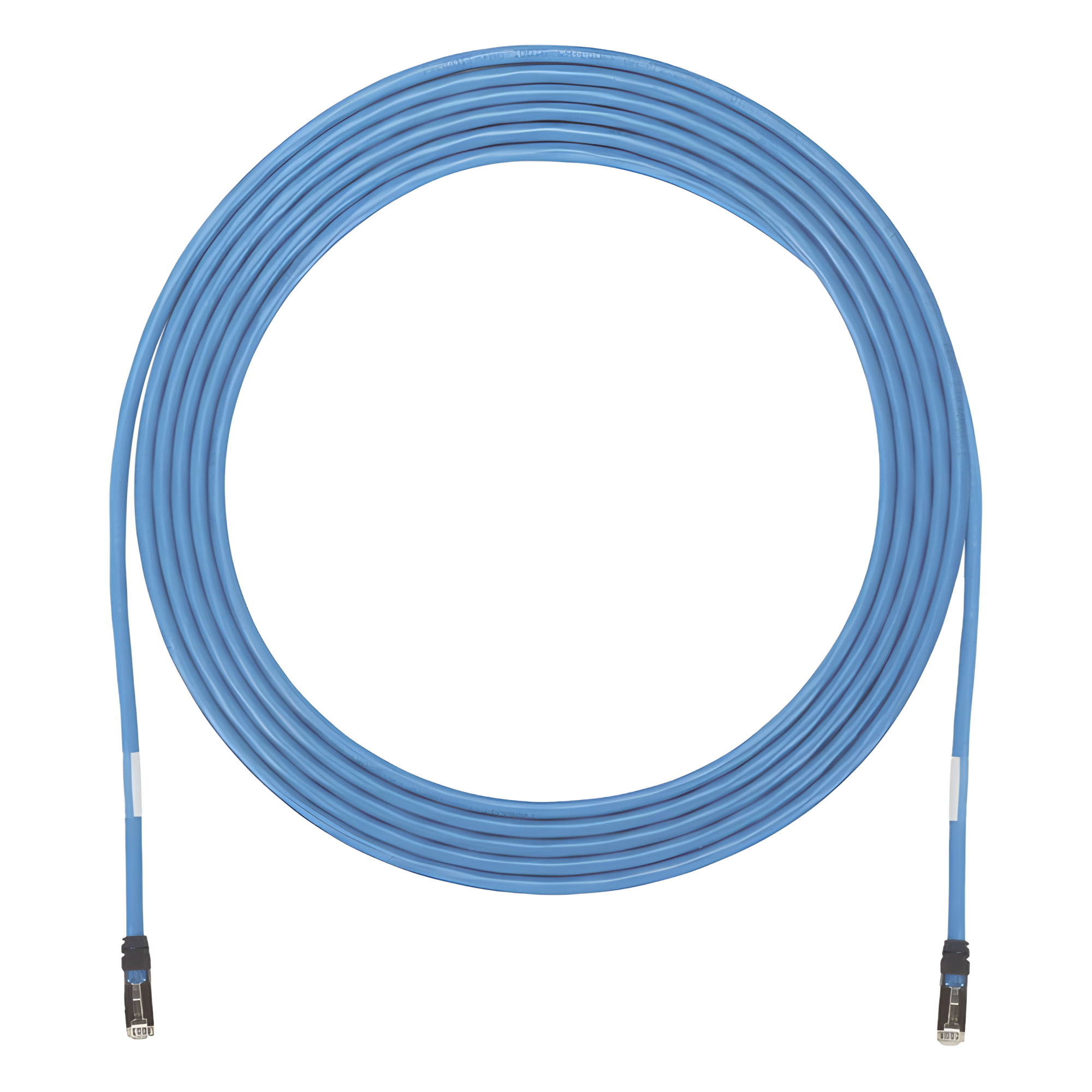 Cable de Zona U/UTP Cat6A / 23 AWG Sólido / CMP Plenum / 30.48 m (100 ft) / Conectores Modulares TX6A 10Gig — PANDUIT · SKU UZPPBU100