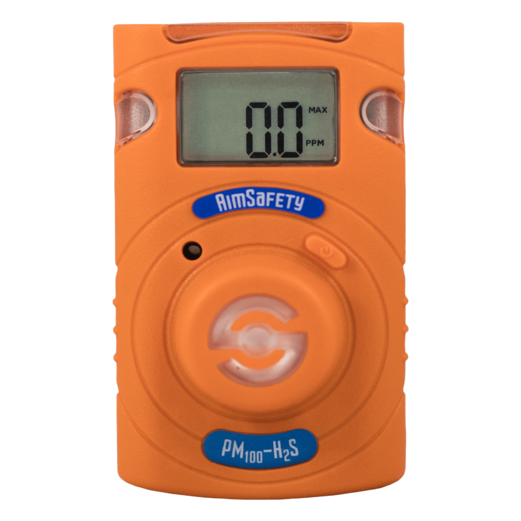 Monitor Personal de Gas / Detección H2S 0-100 ppm / Resolución 0.1 ppm / Alarma Triple 90 dB / 2 Años Sin Mantenimiento / IP67 / Certificación ATEX IECEx — MACURCO - AERIONICS · SKU PM100-H2S