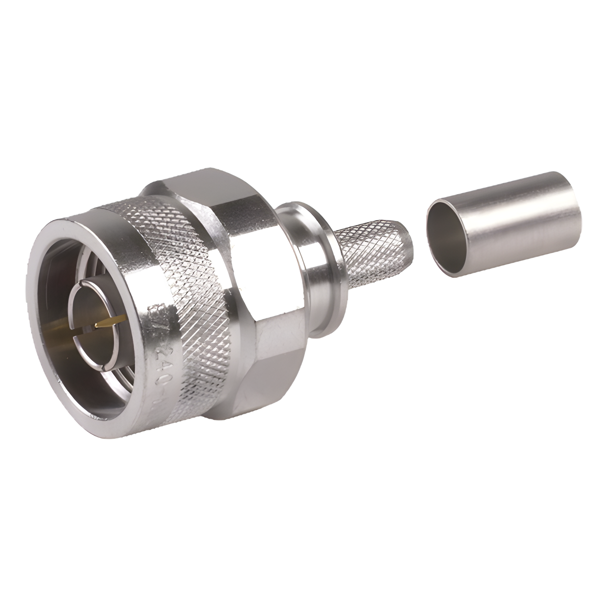 Conector Coaxial N Macho / Plegable / Pin Cautivo / VSWR 1.3 hasta 6 GHz / Para RG8X, LMR240 — Times Microwave · SKU EZ-240-NM-HX
