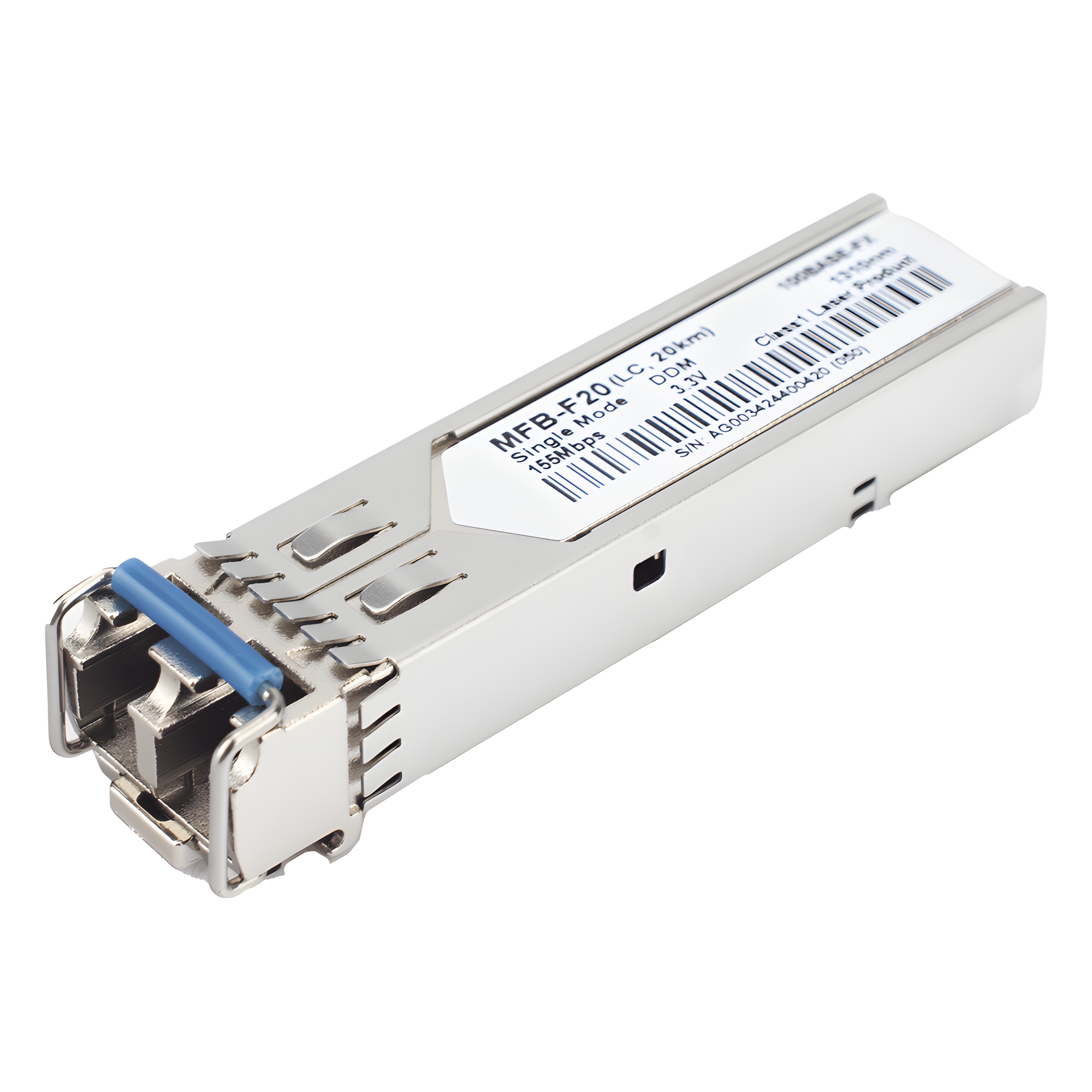 Transceptor SFP / 100Mbps / LC / 1310nm / Monomodo / 20km / -40°C a 75°C — PLANET · SKU MFB-F20
