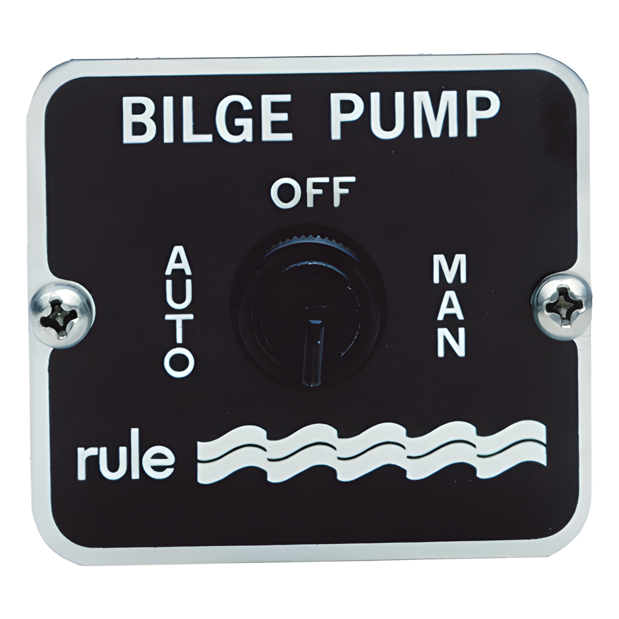 Switch de Panel / 3 Posiciones / 20 A / 12-24 Vcd / 2.2x2.0 in — RULE · SKU 45