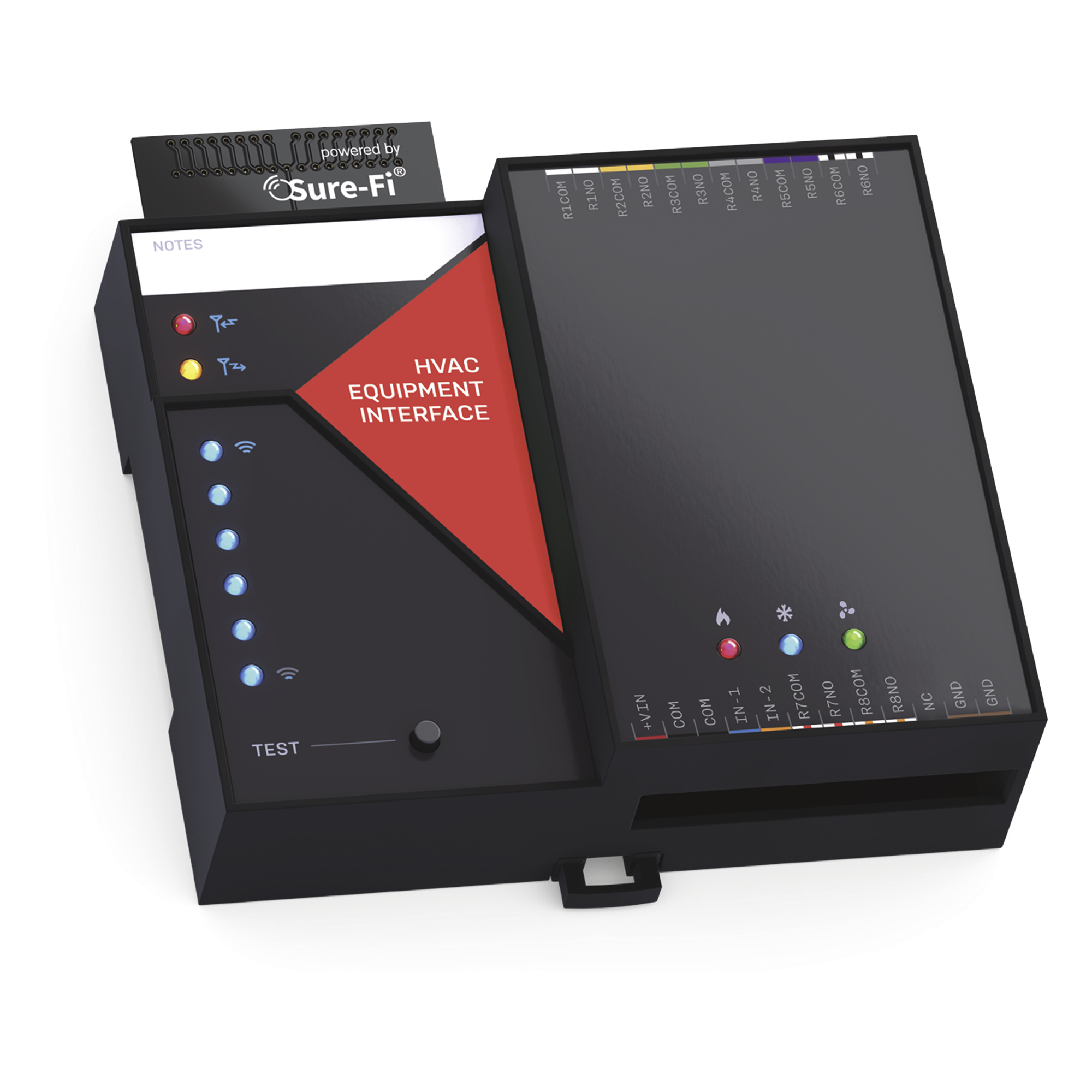 Controlador Inalámbrico Multipunto / 8 Salidas / 1.6 km (1 mi) / 24 VCA / 900 MHz FHSS / AES-128 — Sure-Fi · SKU DS005HVACEXP