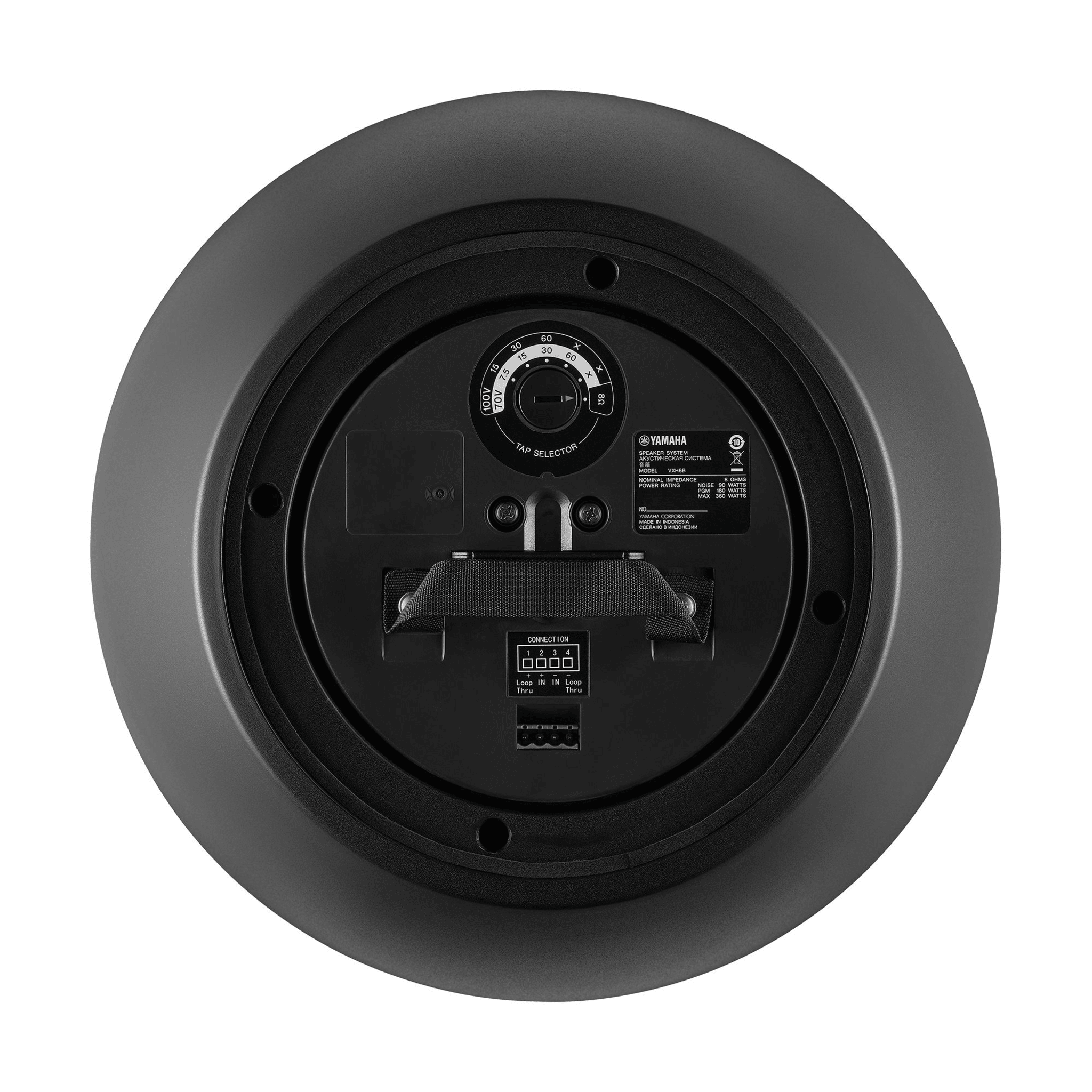Altavoz Colgante Comercial | 8 in | 2 Vias, 300w | 8 Ohms | 70v/100v | Negro