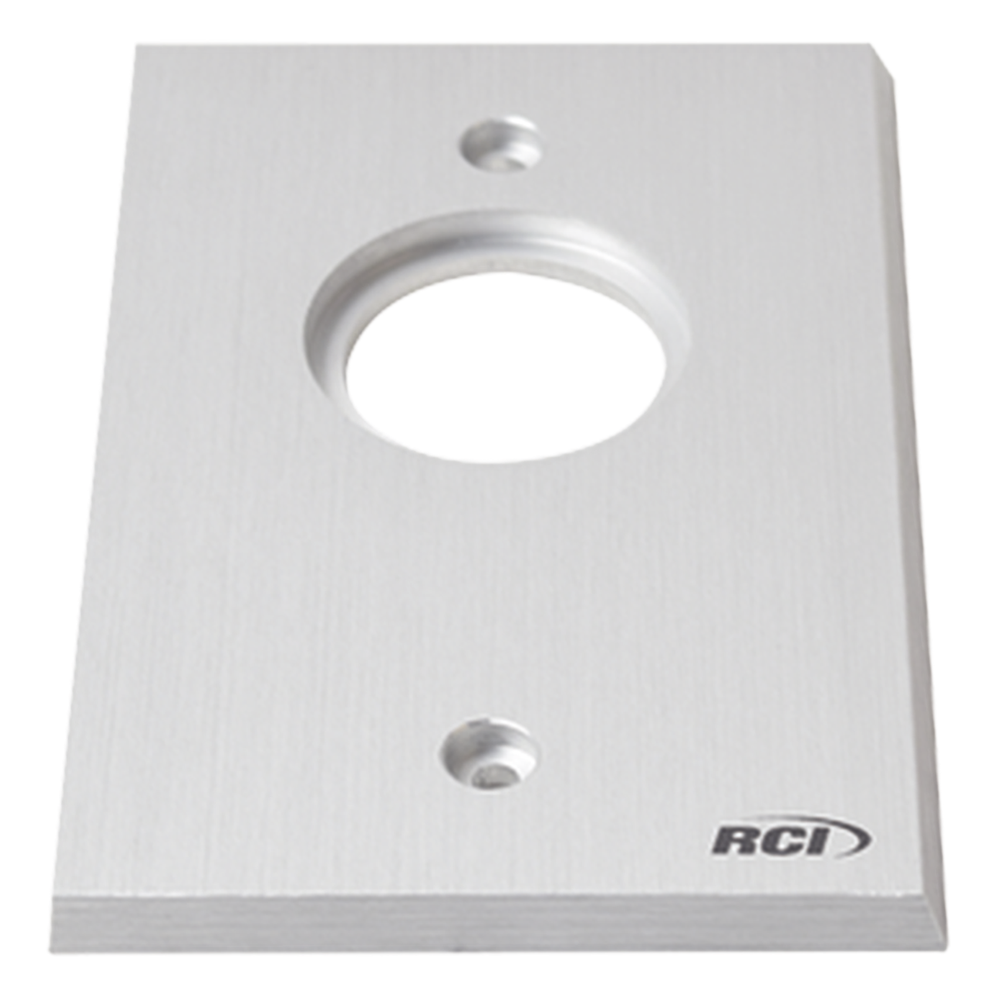 Placa para Interruptor / Aluminio Extruido 1/4' / Bordes Biselados / Anodizado Pulido / Compatible Cajas Estándar — RCI - DORMAKABA · SKU 960MAX28