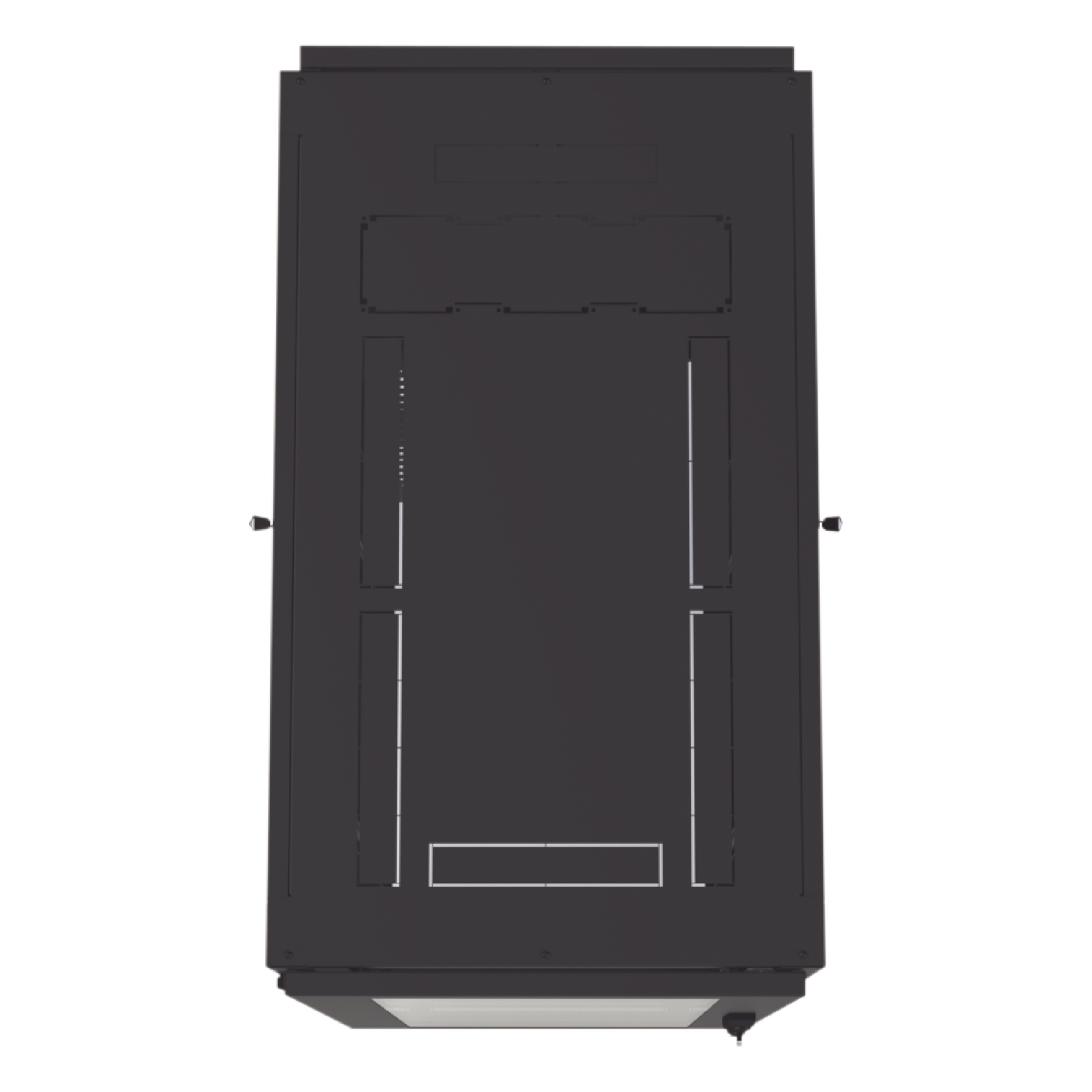Gabinete de Piso para Telecomunicaciones / 24 UR / 600 x 1000 mm / Puerta con Cristal Templado / Cierre 3 Puntos / Postes Ajustables