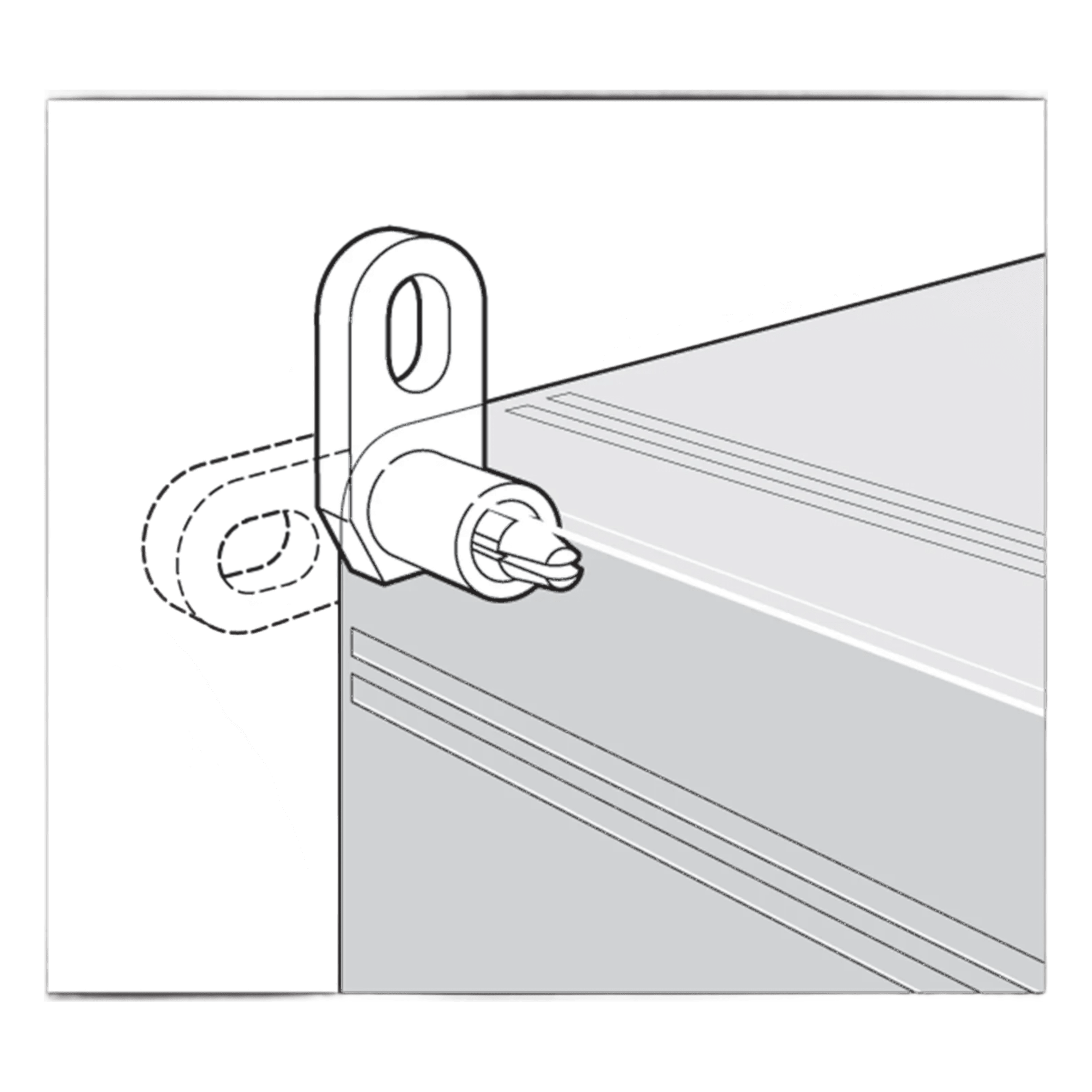 Kit de Montaje de Pared / 4 Soportes de Policarbonato / 4 Tornillos M3 Autorroscantes / RAL 7035 / Instalación en Campo — HOFFMAN · SKU QIMFK