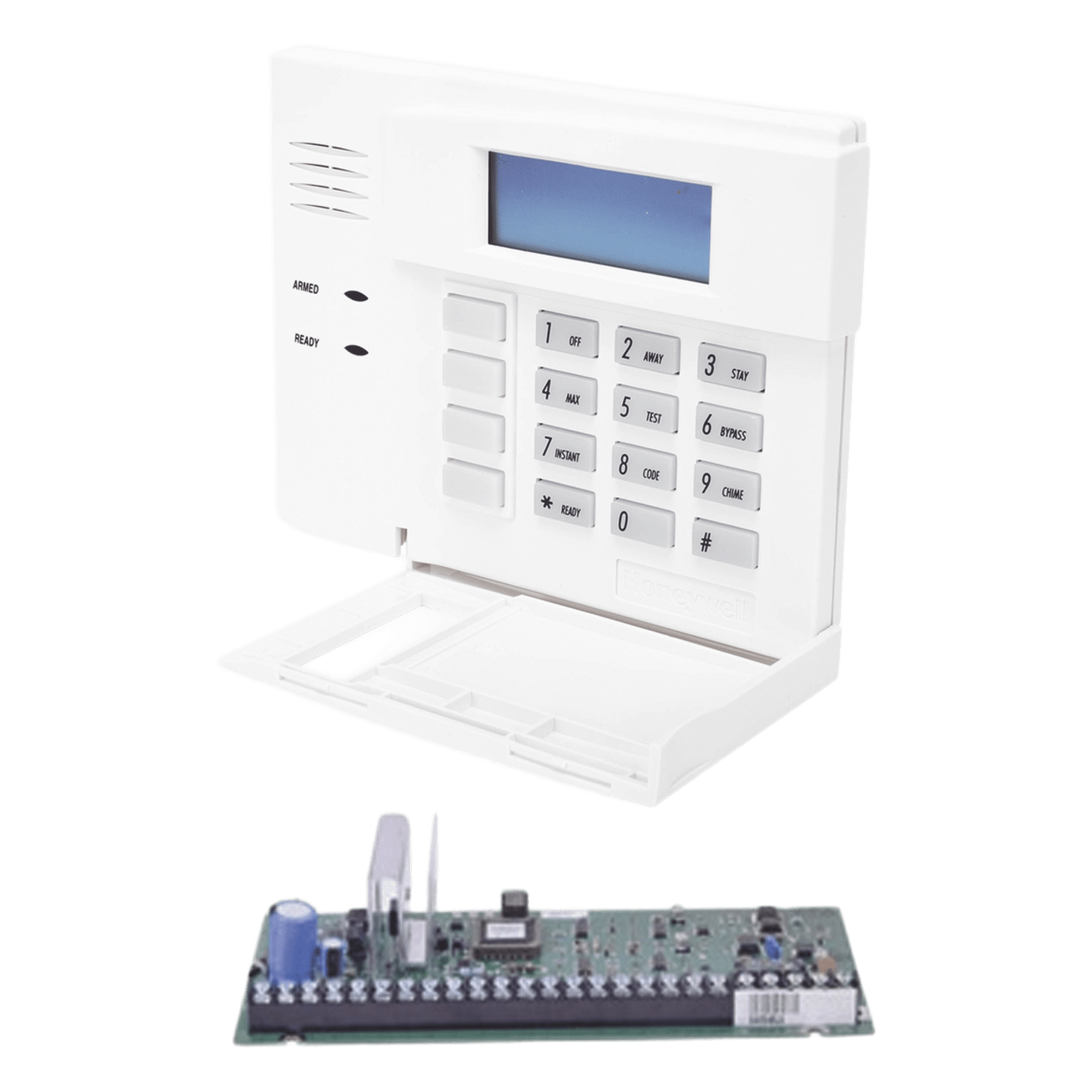 Tarjeta panel de alarma VISTA-48LA / Teclado numérico 6150 / 48 zonas / 40 inalámbricas 5800 / 3 particiones / 8 teclados / Sin gabinete — HONEYWELL HOME RESIDEO · SKU VISTA48PCB/6150
