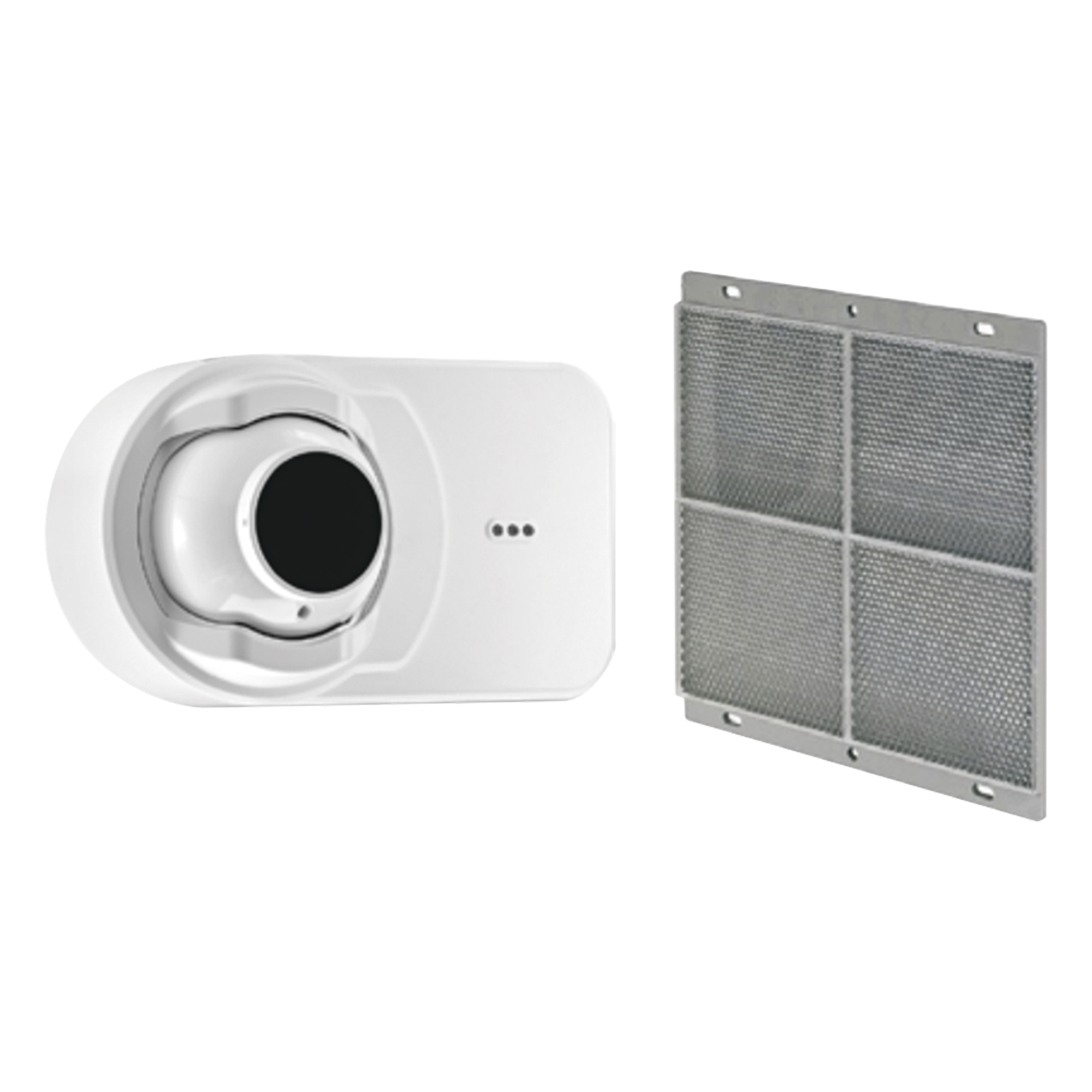 Detector de Humo por Haz Óptico Reflectante / Alcance 5 a 100 m (16 a 328 ft) / Direccionable / Compensación Automática de Polvo / Alineación LED / Tolerancia a Movimiento Estructural ±1° — NOTIFIER · SKU FS-OSI-RI