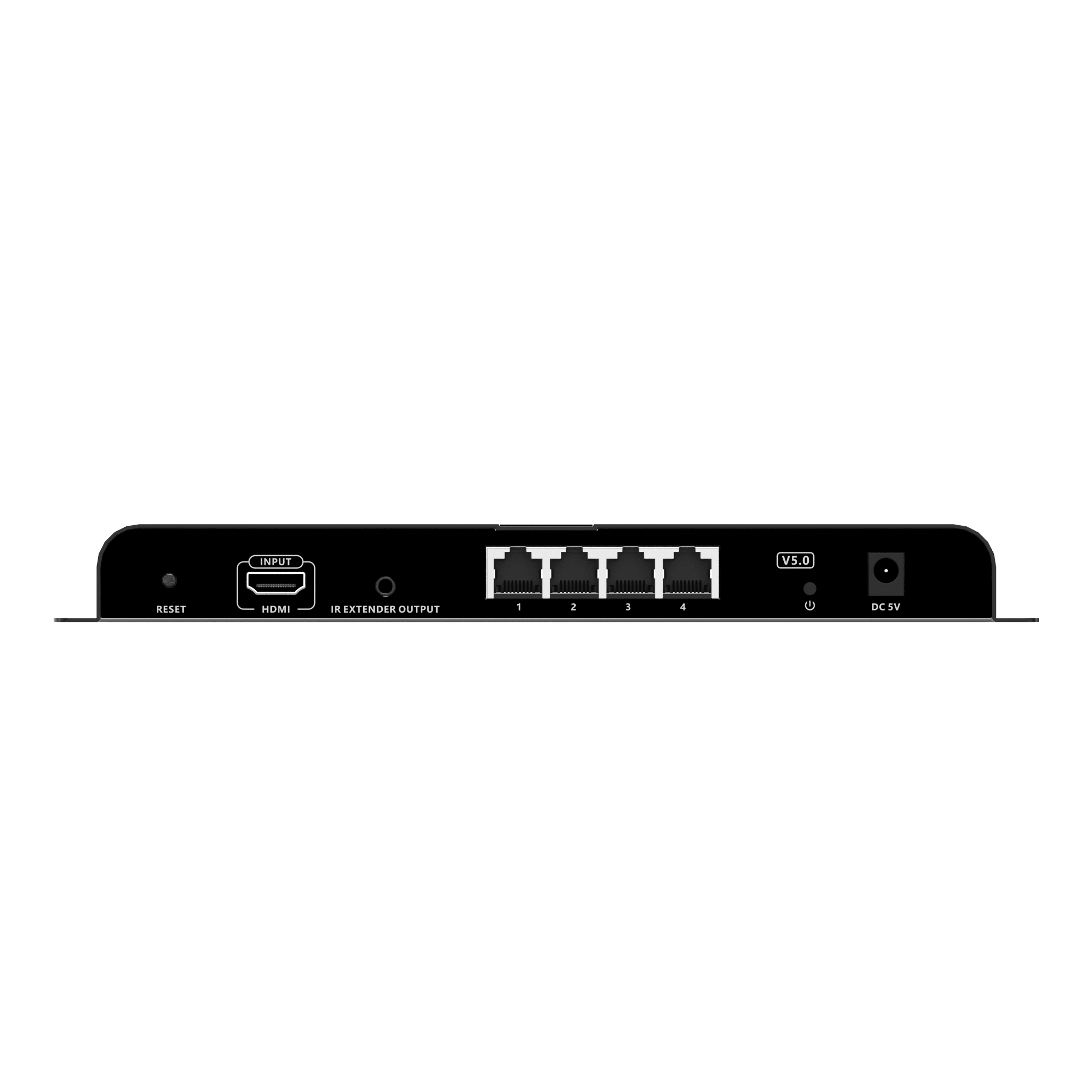 Kit Divisor y Extensor HDMI (Extender Splitter) | Divide 1 Fuente HDMI a 4 Pantallas | Extiende la señal HDMI hasta 120 m | Resolución 4Kx2K @ 60 Hz | Cat 6/6a | Uso 24/7 | Longitud del cable autoajustable 