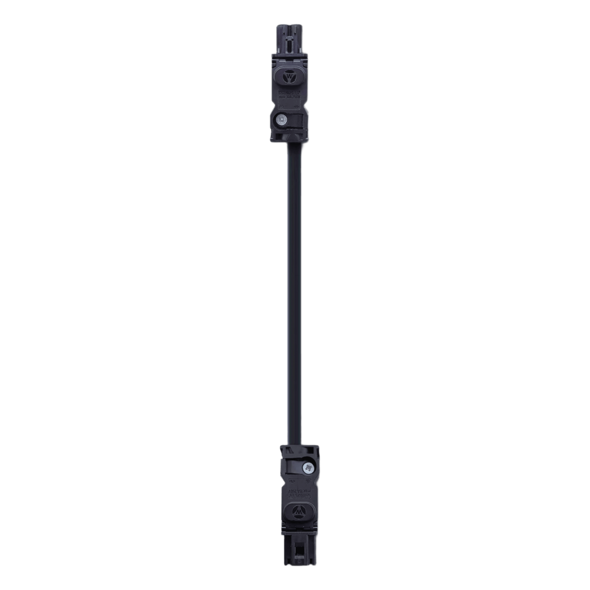 Cable de Unión para Lámparas LED / Conexión en Cadena / 60 cm / 3 Polos 10 A / 100-240 V AC / Conectores Clic Sin Herramientas — HOFFMAN · SKU CELC1001TBUL