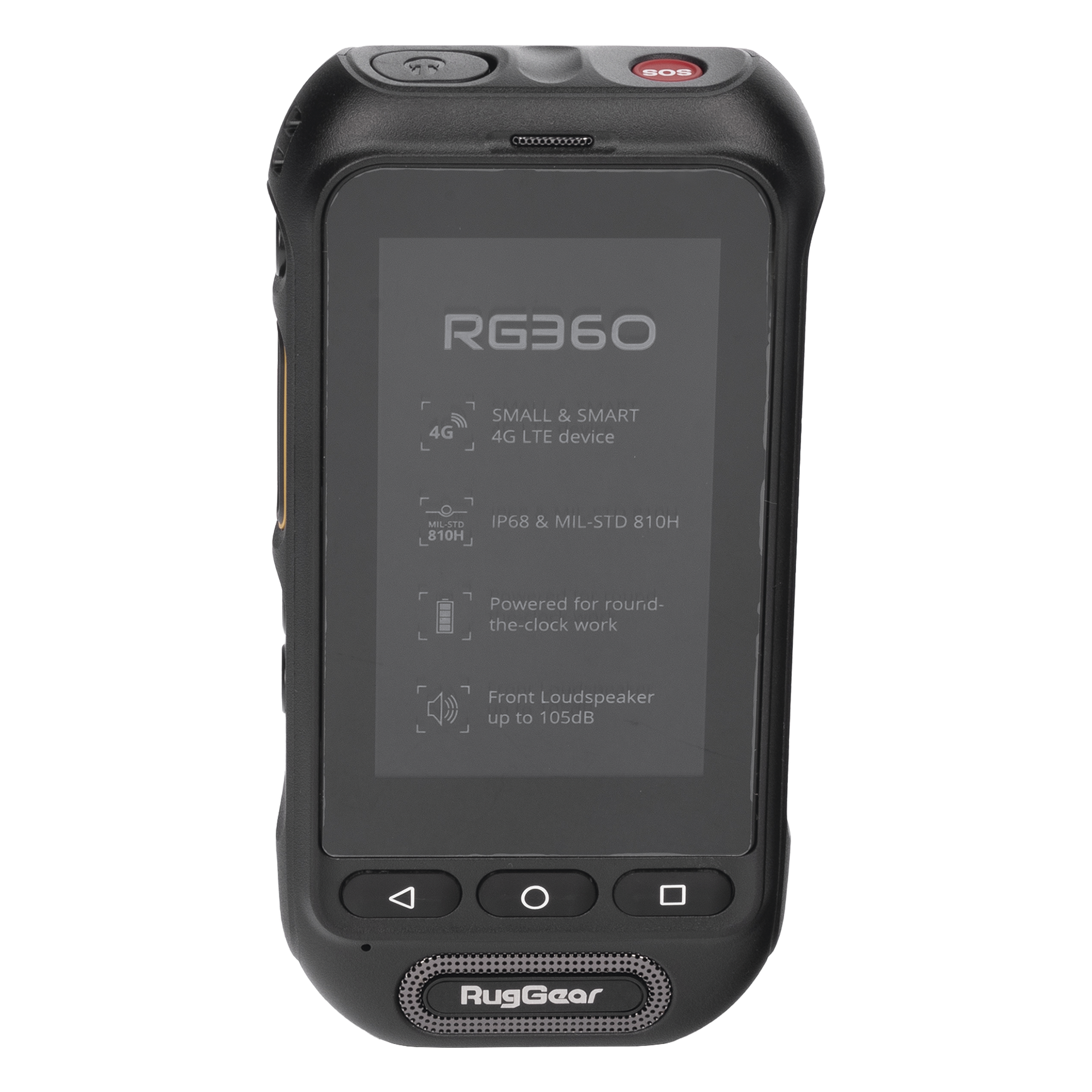 Radio PoC LTE / Altavoz 2W 105 dB / 3GPP Mission-Critical PTT / IP68 y MIL-STD-810H / Batería Extraíble 3000 mAh / 197 g / Multi APN