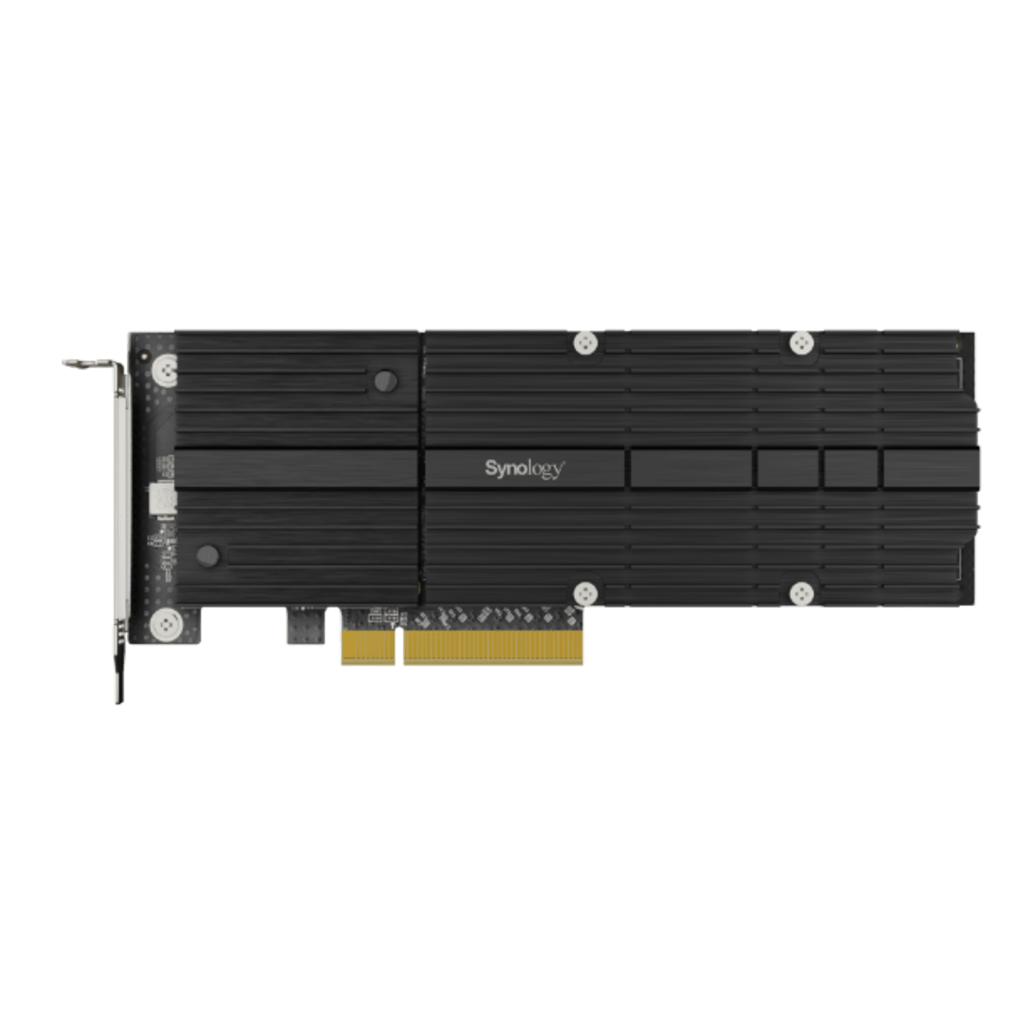 Adaptador SSD M.2 NVMe / PCIe 3.0 x8 / 2 Ranuras M-Key / Formatos 22110 y 2280 / Perfil Bajo y Altura Completa — SYNOLOGY · SKU M2D20