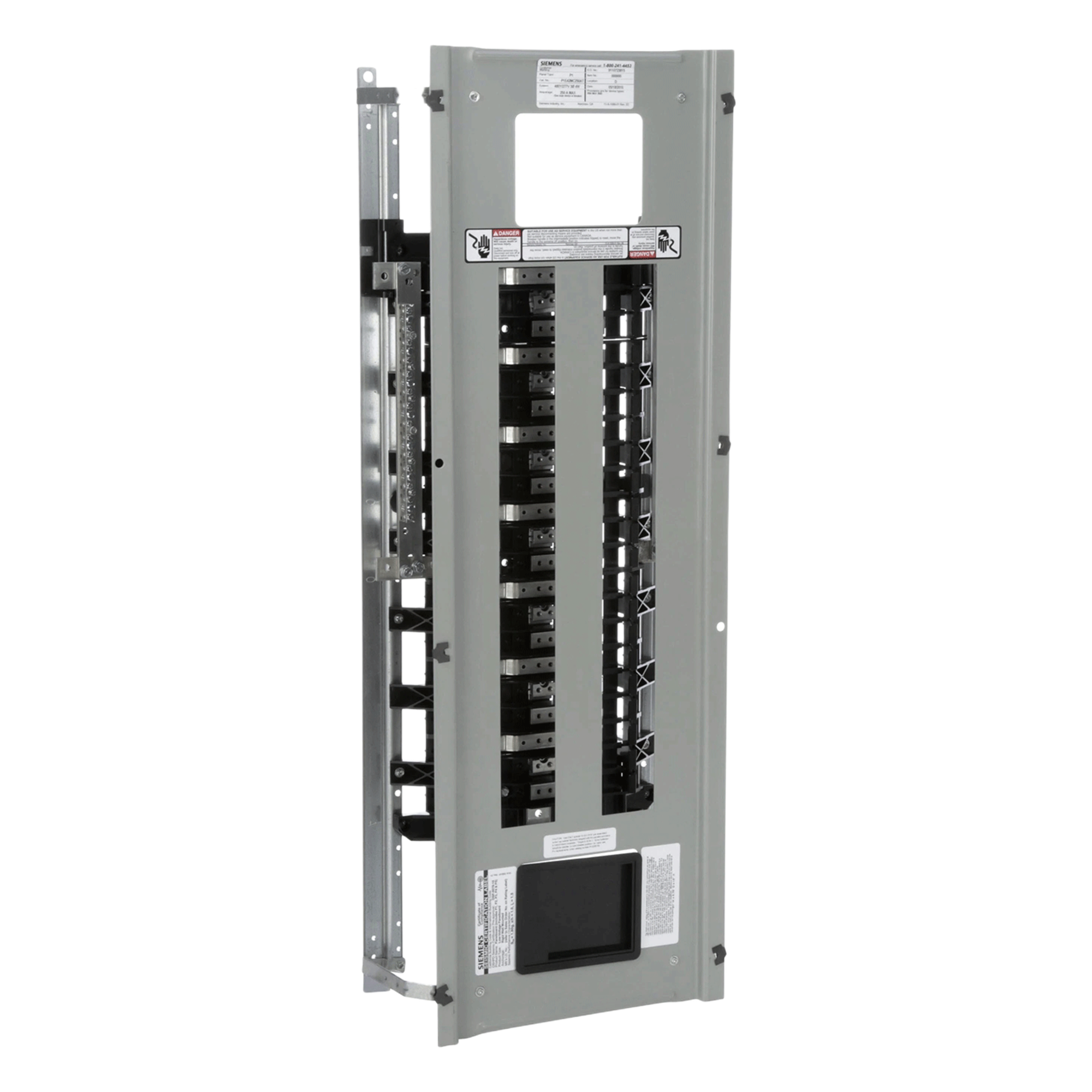 Interior de Tablero / 42 Circuitos / 250 A / 3F 4H / 220/127 ó 480/277 V c.a. / Barras de Aluminio / Interruptores BL/BQD — SIEMENS · SKU P1E42MC250AT