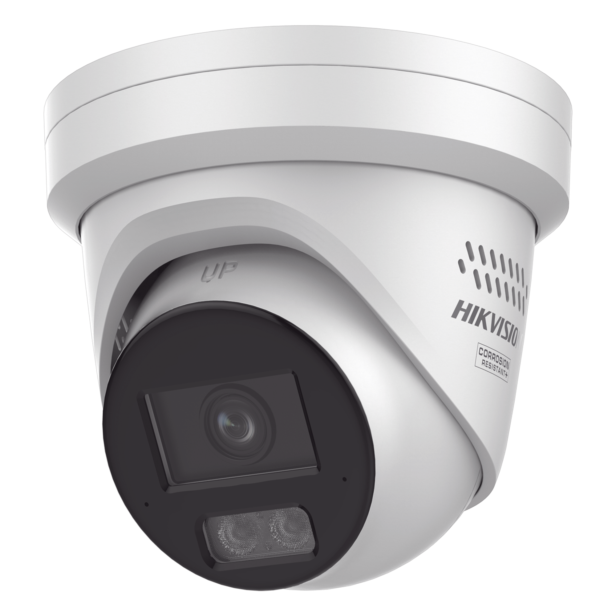Turret IP / 4 Megapixel / Lente 2.8 mm / 108.8° / IR 30 m + Luz Blanca 30 m / 98 ft / WDR 130 dB / IP67 NEMA 4X / Metal / Audio bidireccional / Micro SD 512 GB — HIKVISION · SKU DS-2CD2347G3-LIS2UY/SL