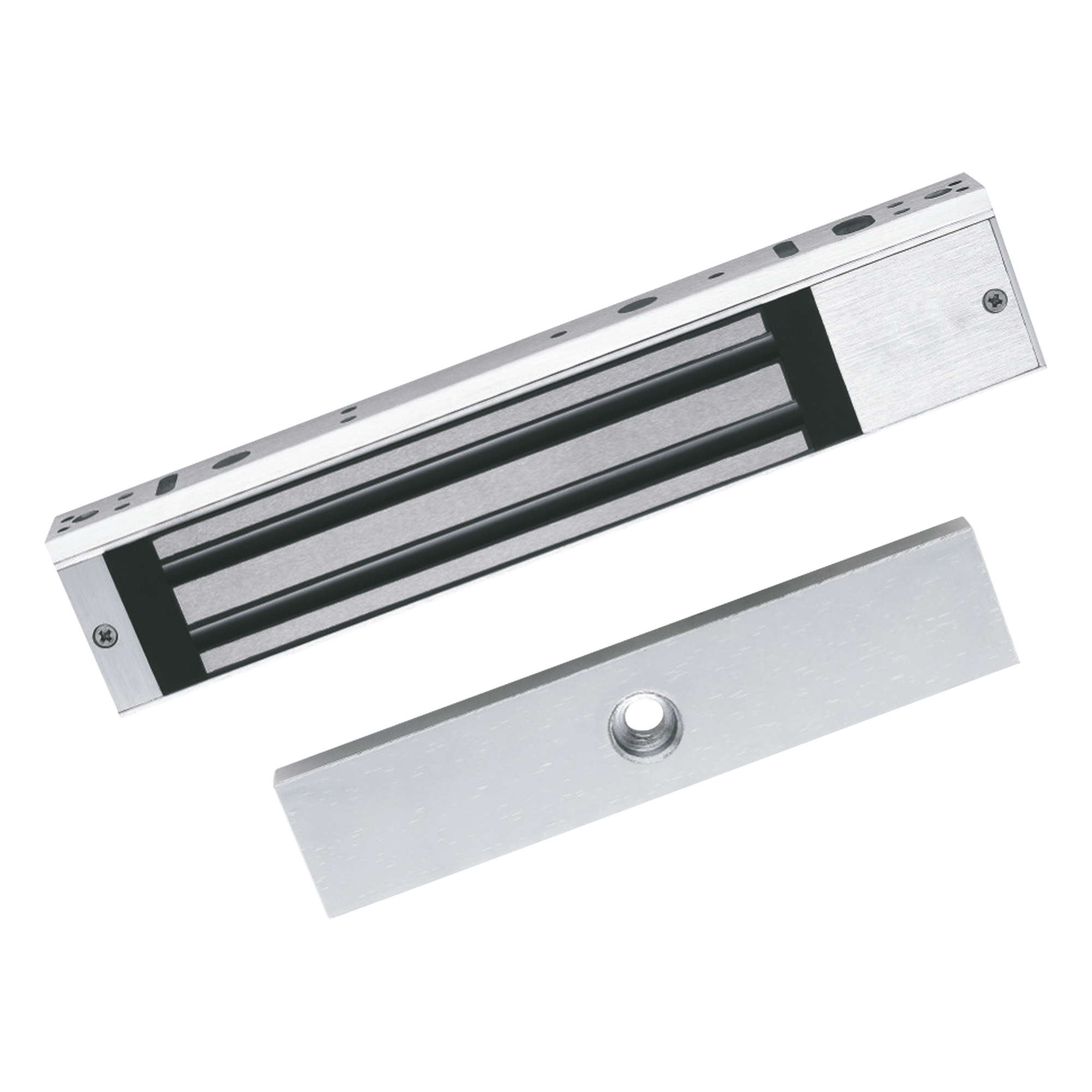 Chapa Magnética Electromagnética / 617 lbs (280 kg) / 12 VDC / LED de Estado / Anti-residual / Interior — HIKVISION · SKU DS-K4H258S