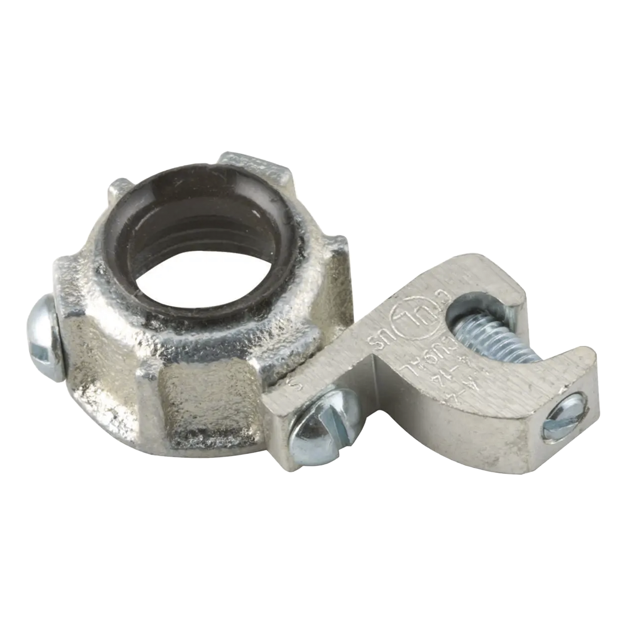 Conector para Conduit Rígido IMC / 1 in (25.4 mm) / Hierro Maleable / Orejeta de Conexión a Tierra / UL y CSA — RACO · SKU HUB-1214