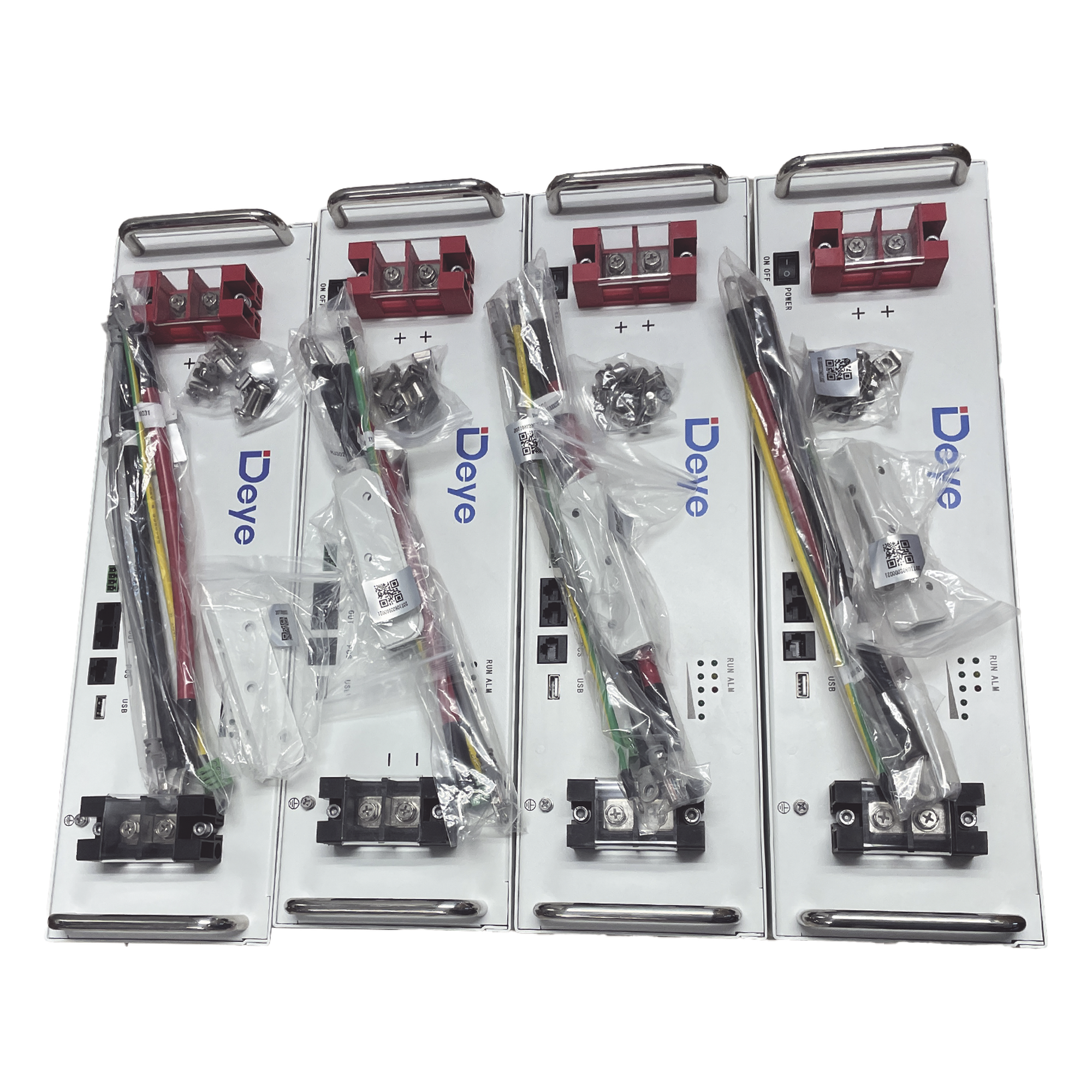Estacion de Inversor Hibrido de 8 kW con 4 Baterías de 5.12Kwh y Gabinete