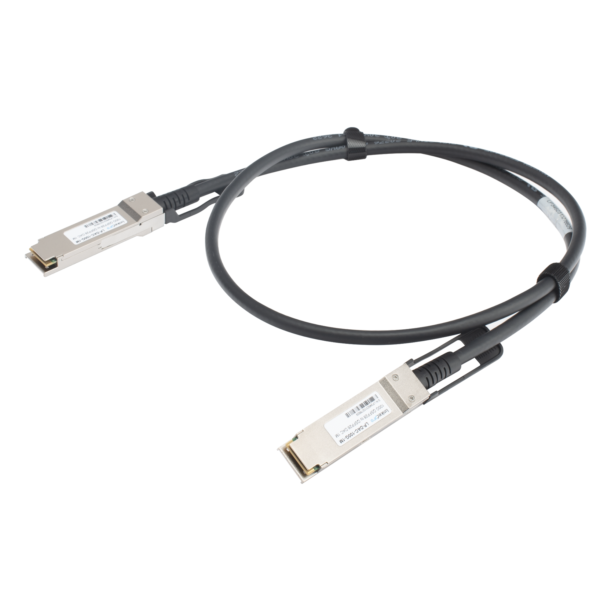Cable DAC QSFP28 / 100 Gbps / Passive Direct Attach Copper / 1 m (3.28 ft) / Twinax — LINKEDPRO BY EPCOM · SKU LP-DAC-100G-1M